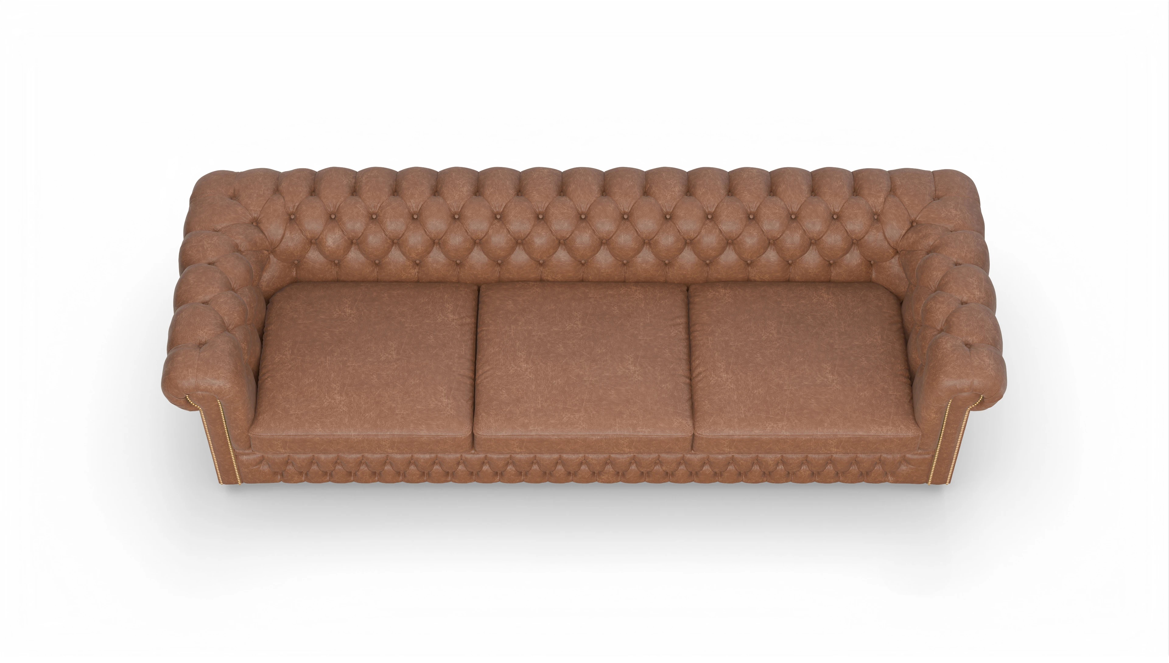 Ansicht des Produktes Islington 4-Sitzer in Leder braun