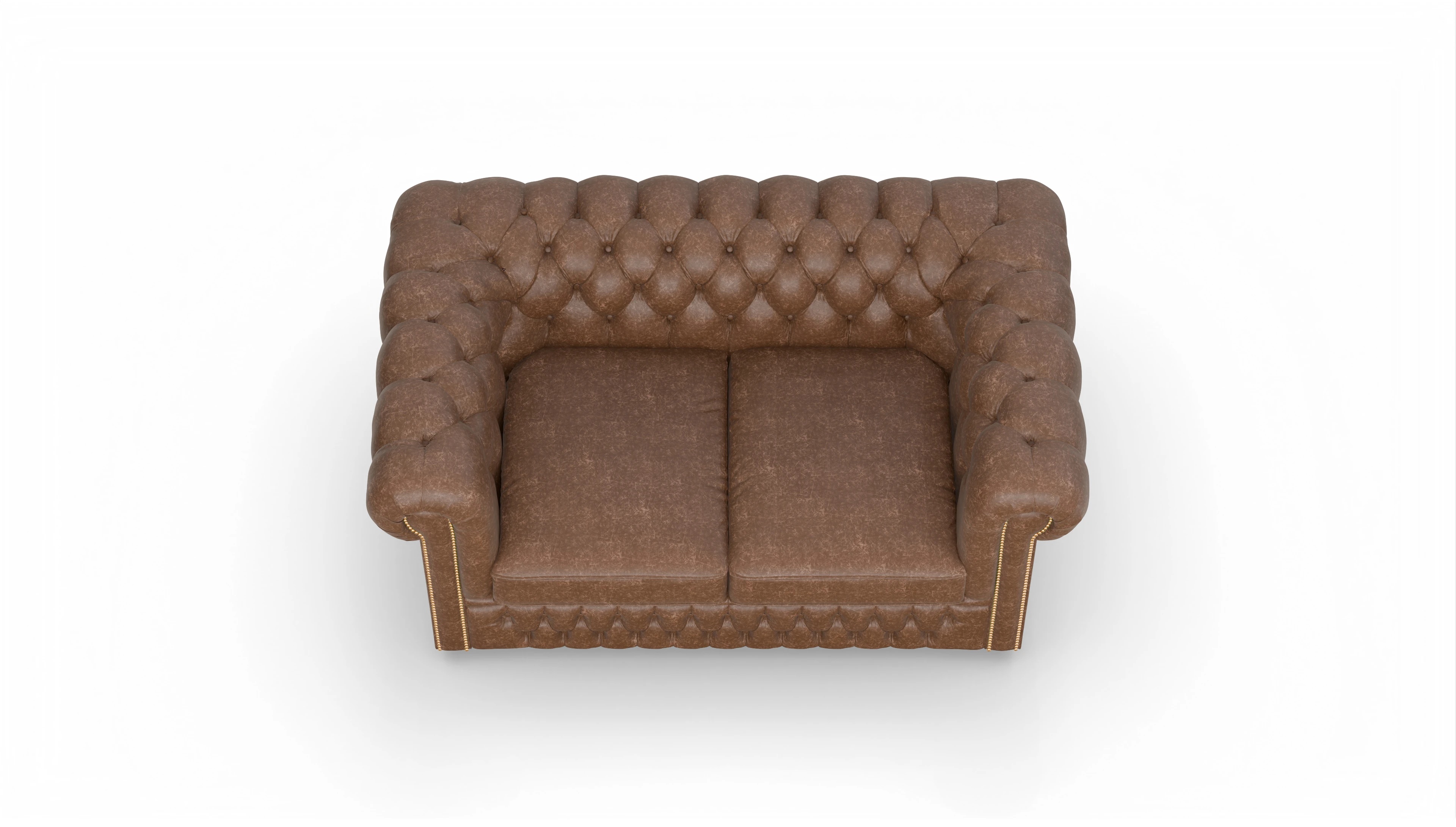 Ansicht des Produktes Islington 2-Sitzer in Leder braun