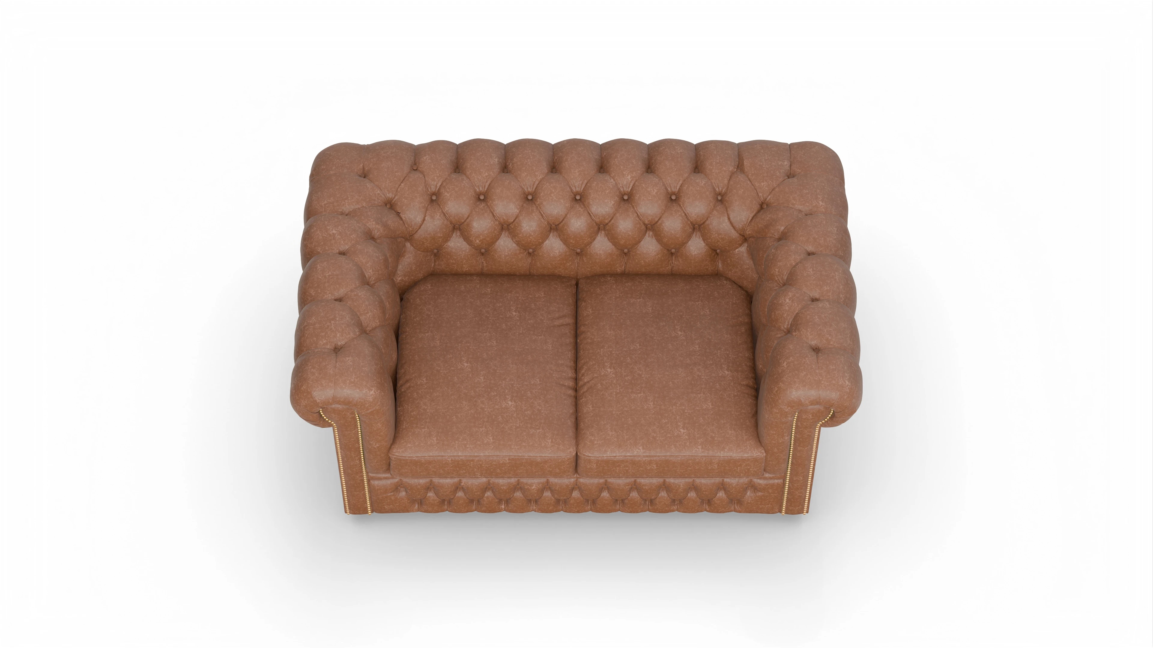 Ansicht des Produktes Islington 2-Sitzer in Leder braun
