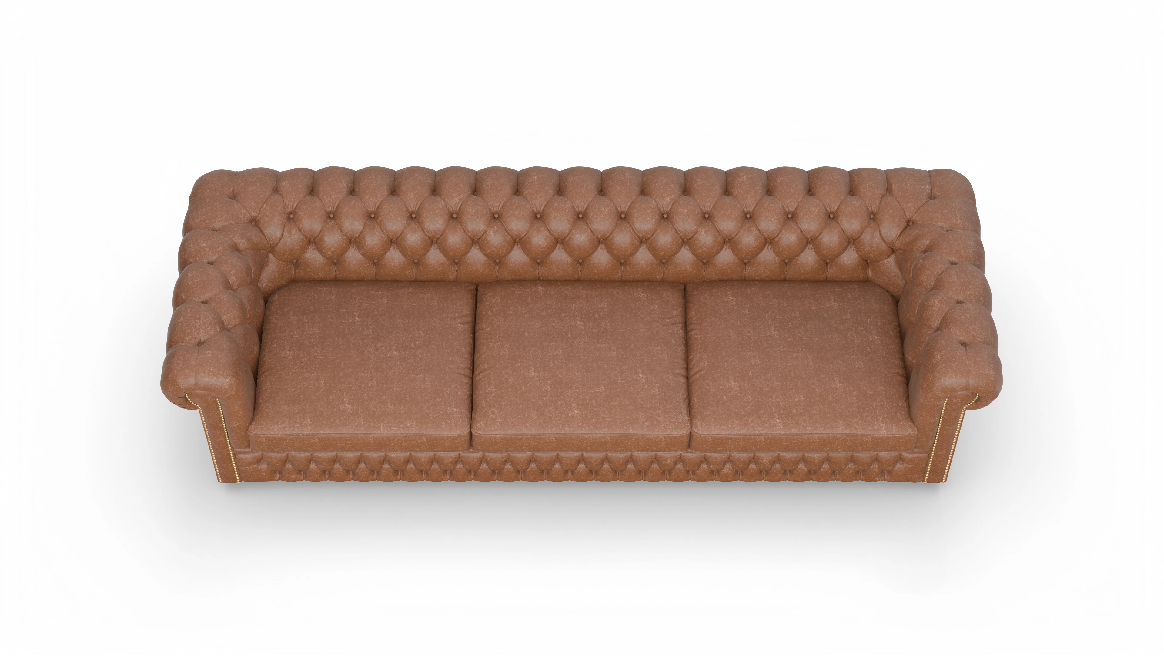 Ansicht des Produktes Islington 4-Sitzer in Leder braun