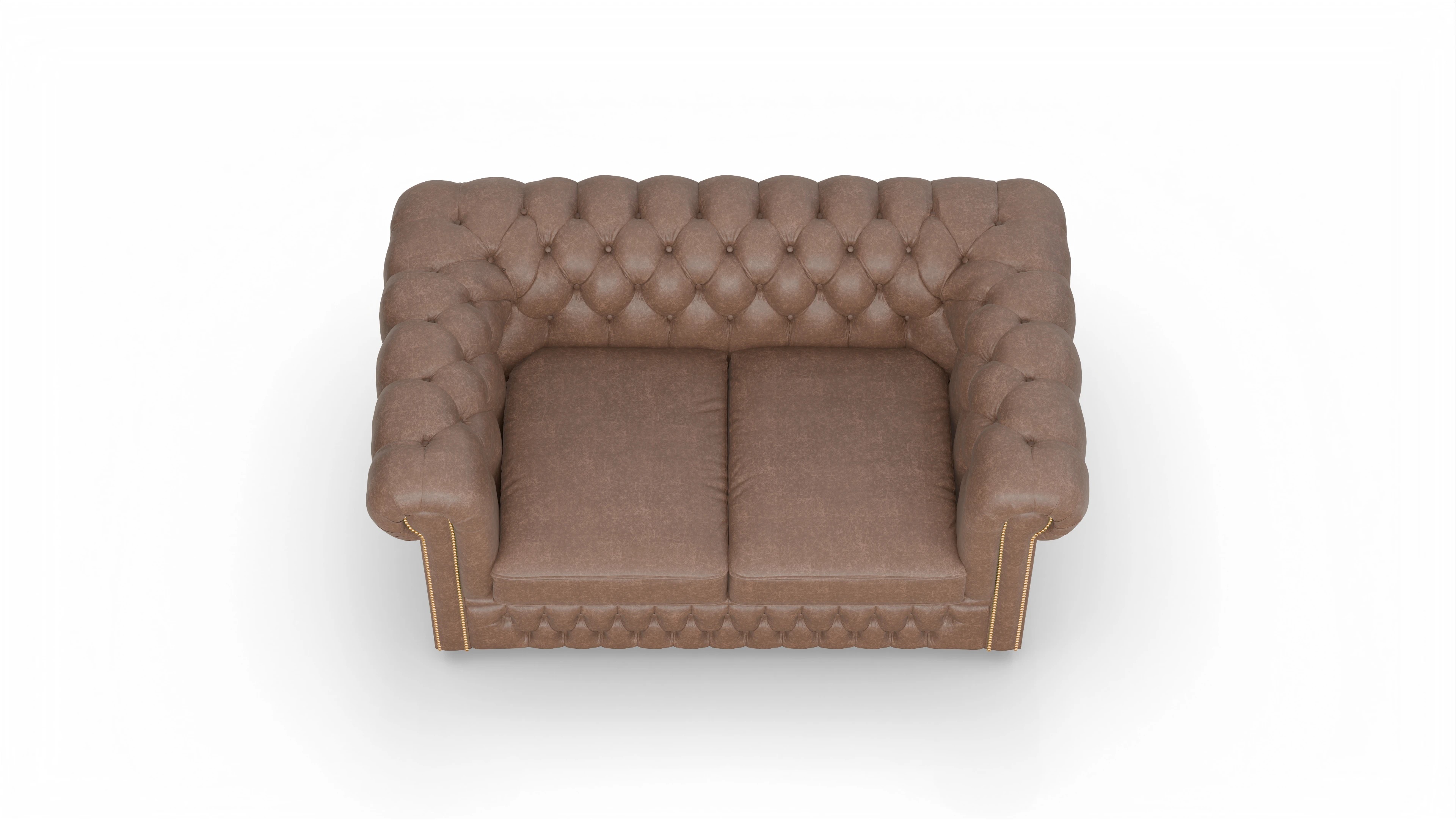 Ansicht des Produktes Islington 2-Sitzer in Leder braun