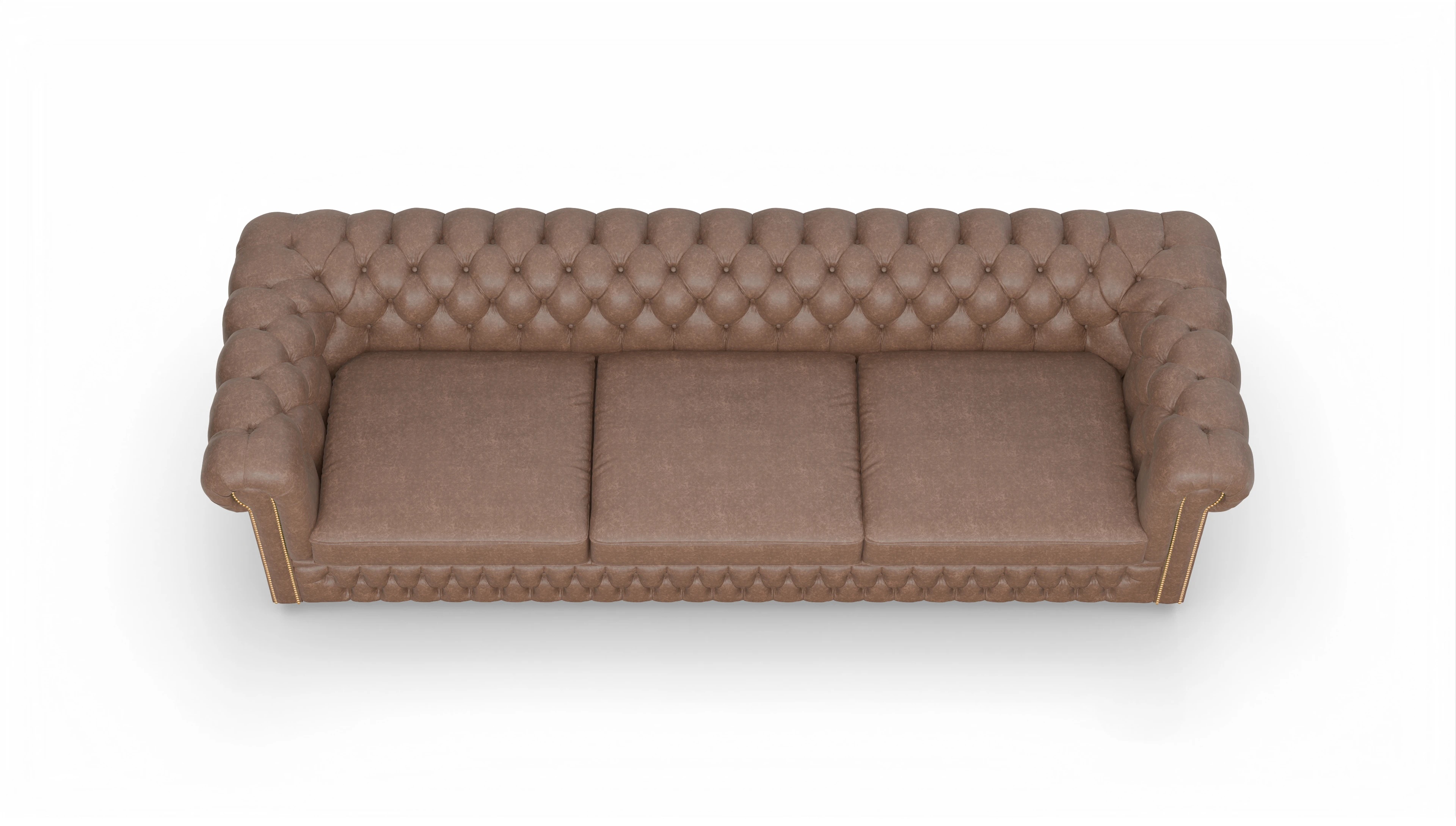 Ansicht des Produktes Islington 4-Sitzer in Leder braun