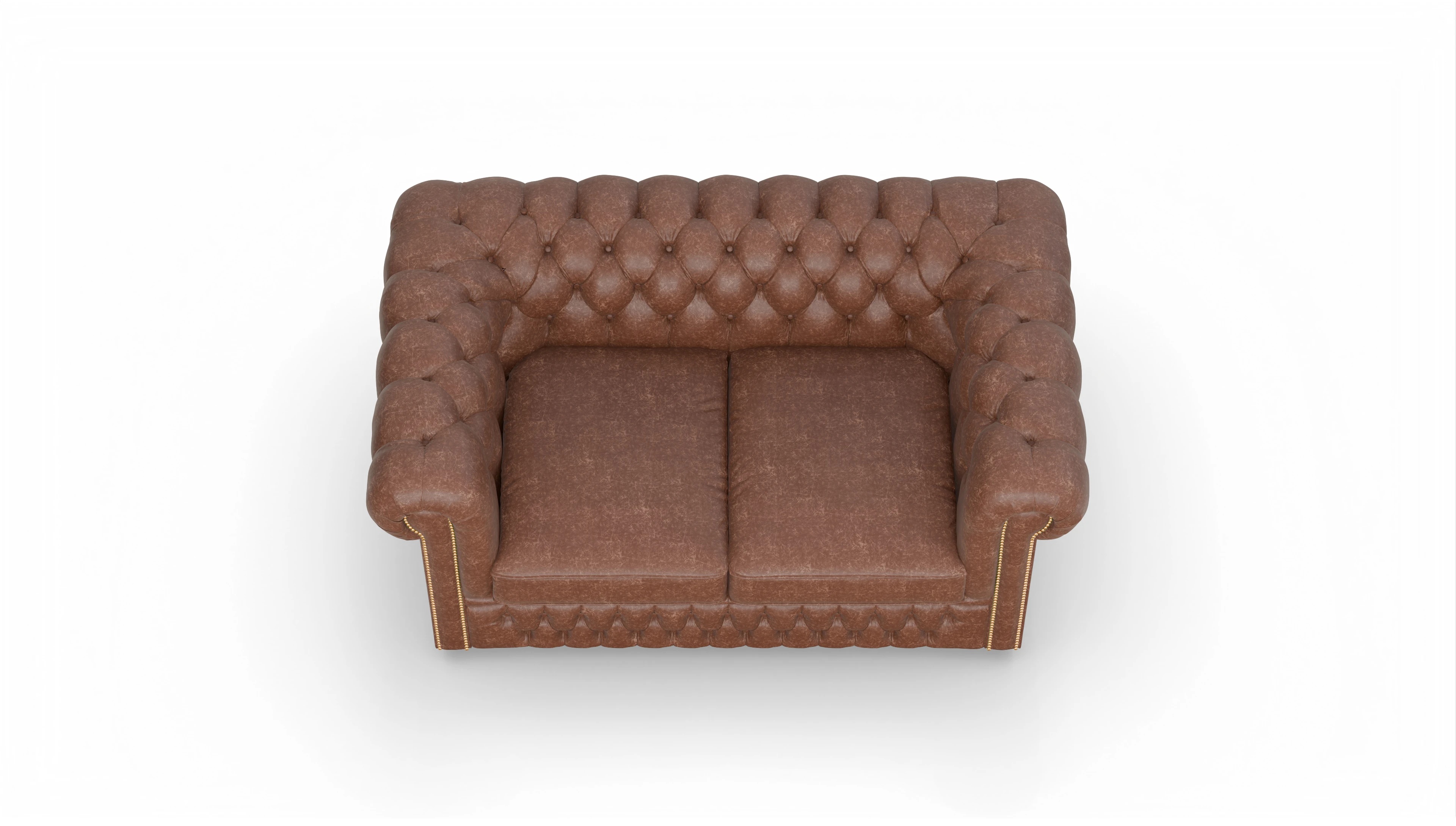 Ansicht des Produktes Islington 2-Sitzer in Leder braun