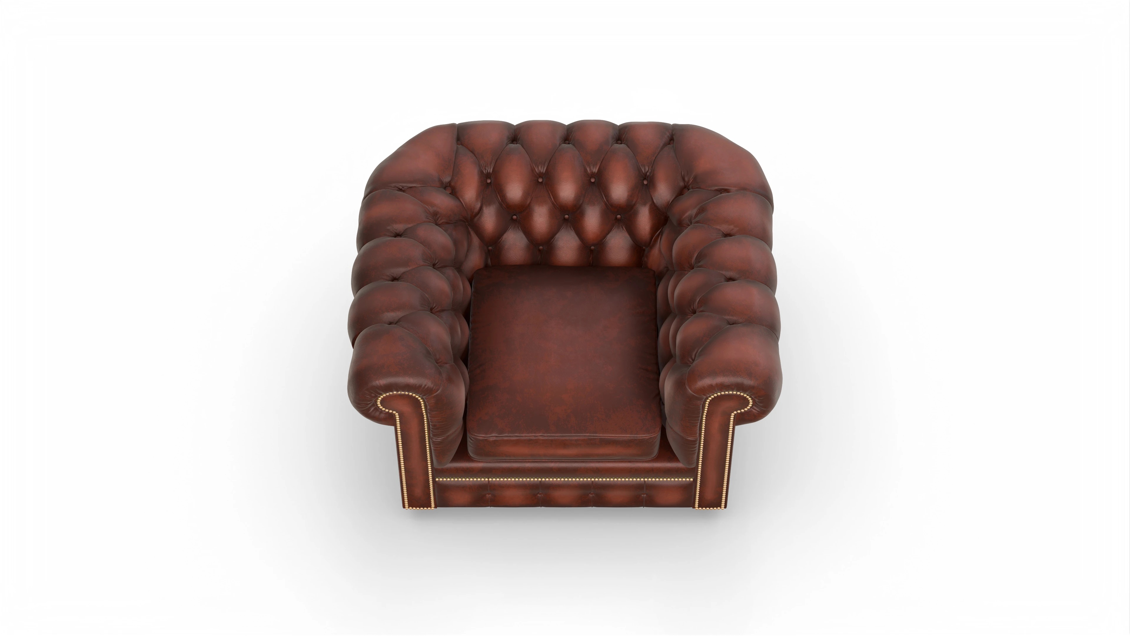 Ansicht des Produktes William Sessel in Leder rot