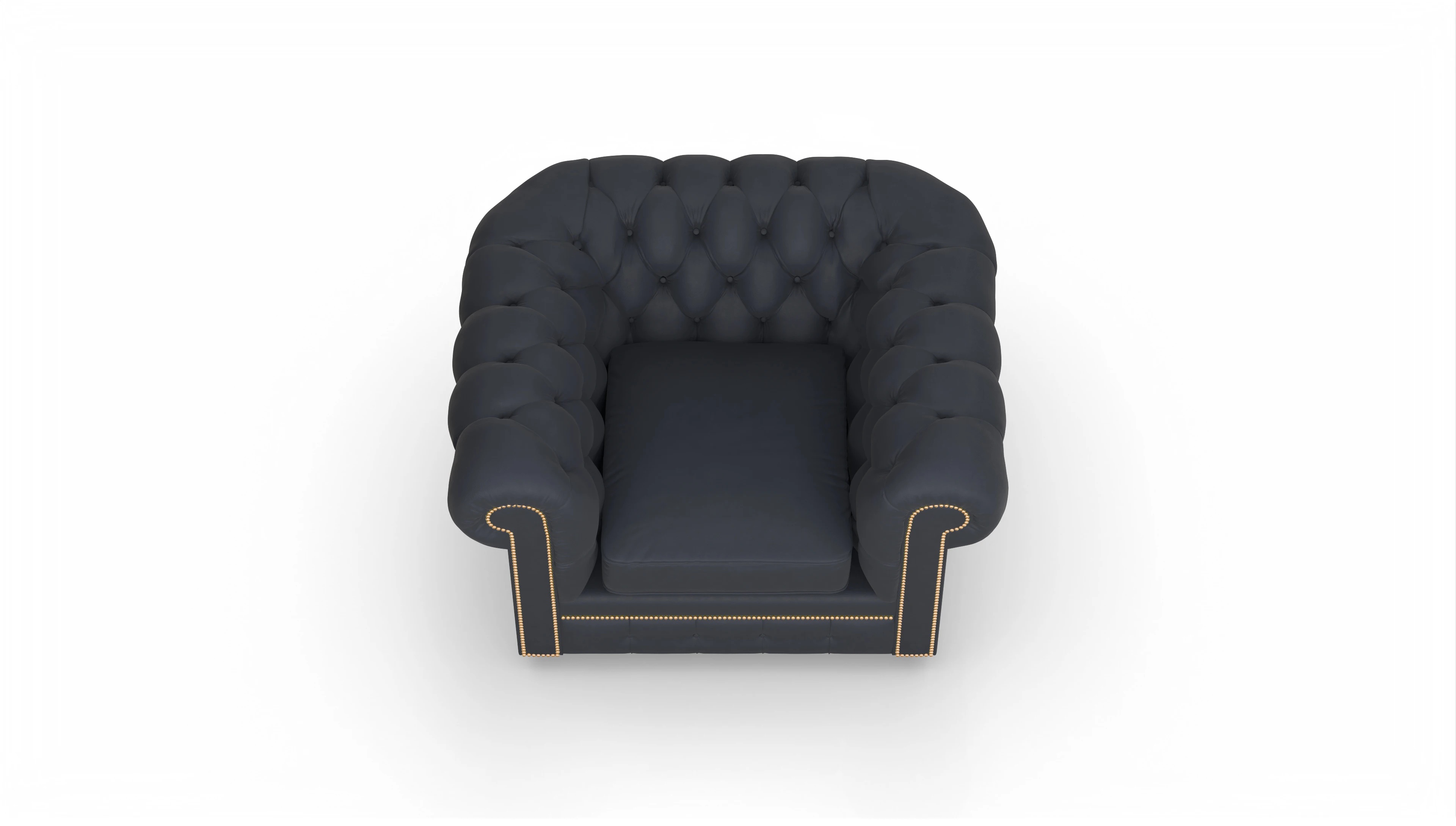 Ansicht des Produktes William Sessel in Leder blau