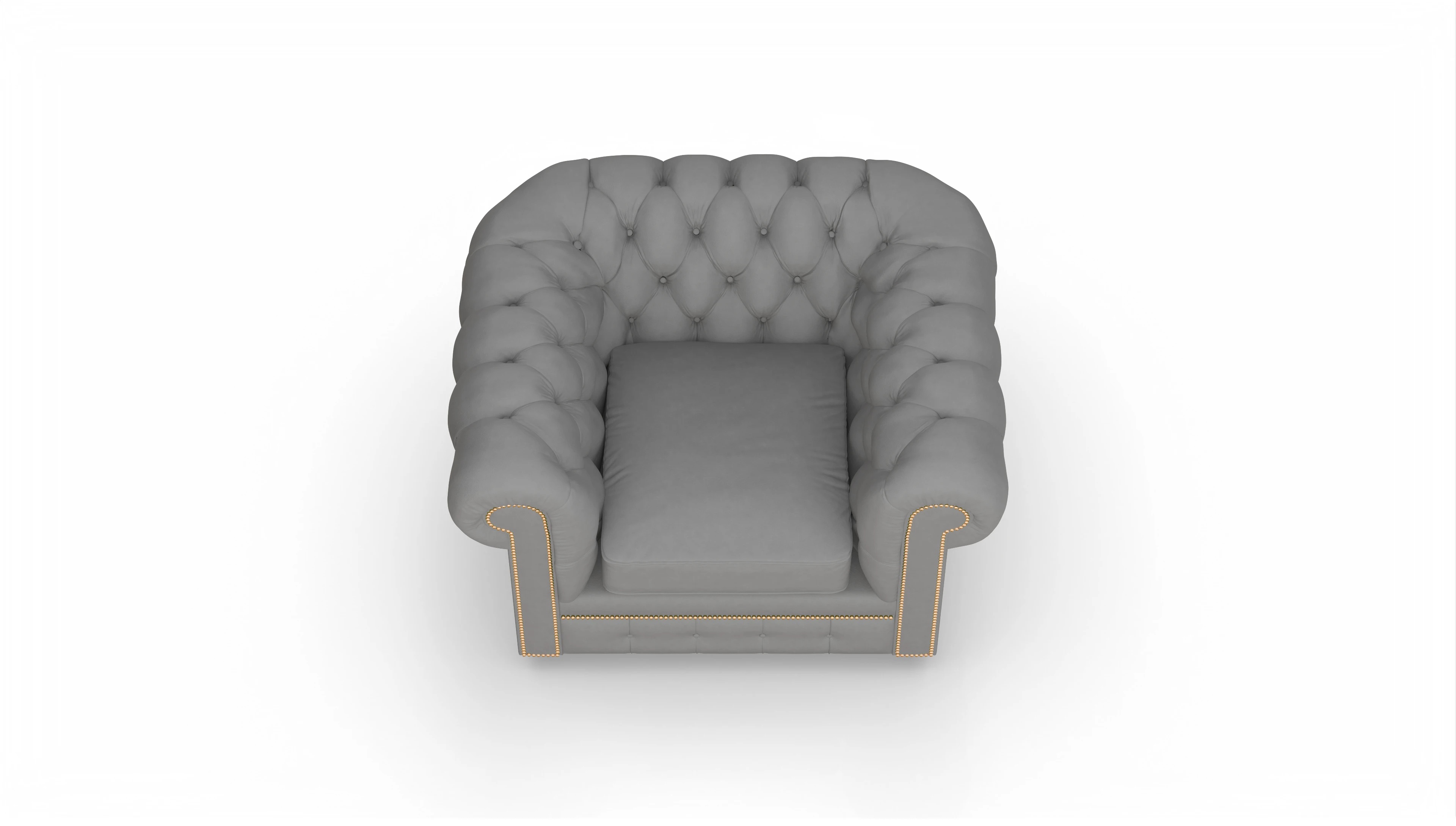 Ansicht des Produktes William Sessel in Leder grau