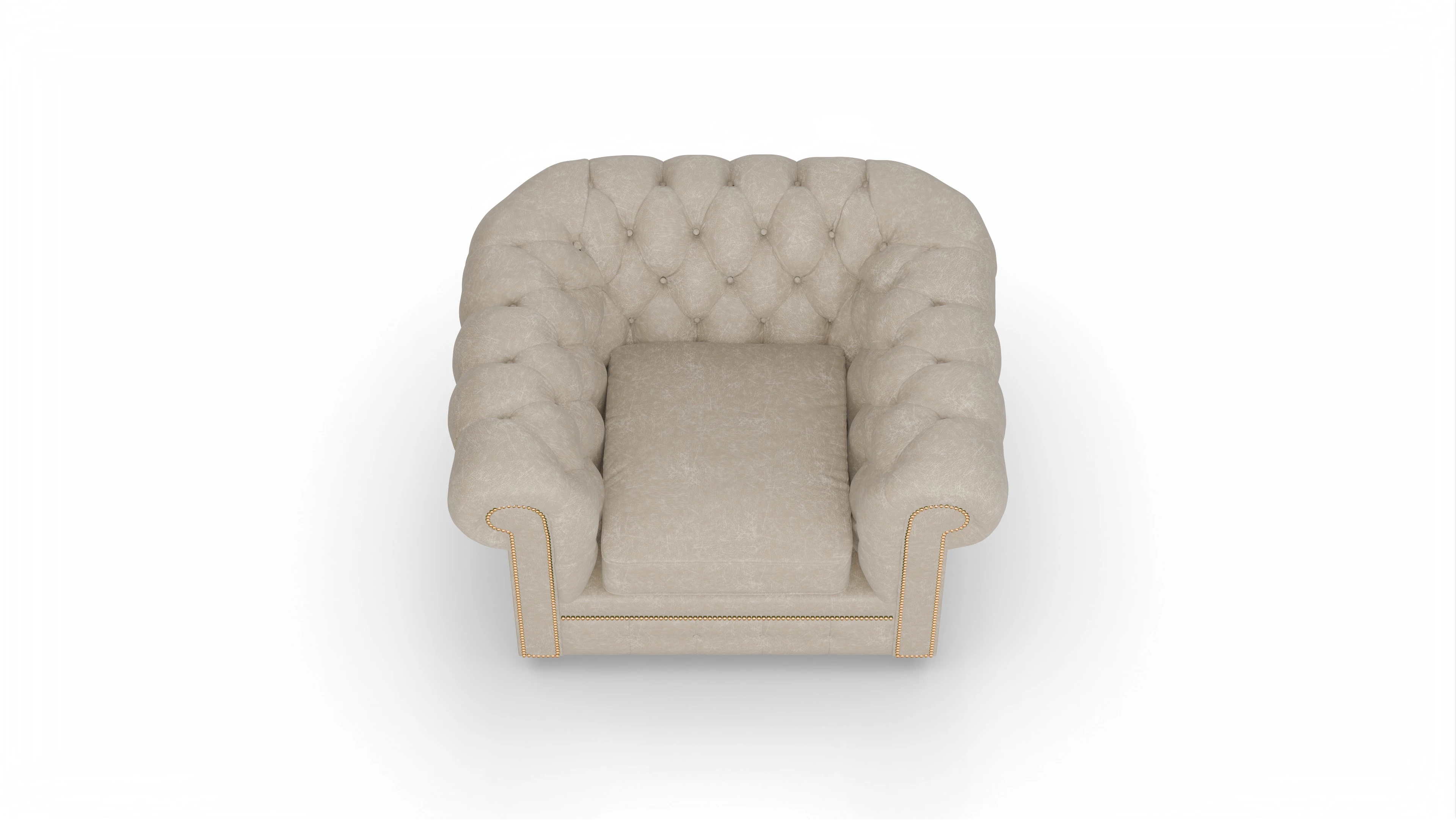 Ansicht des Produktes William Sessel in Leder beige