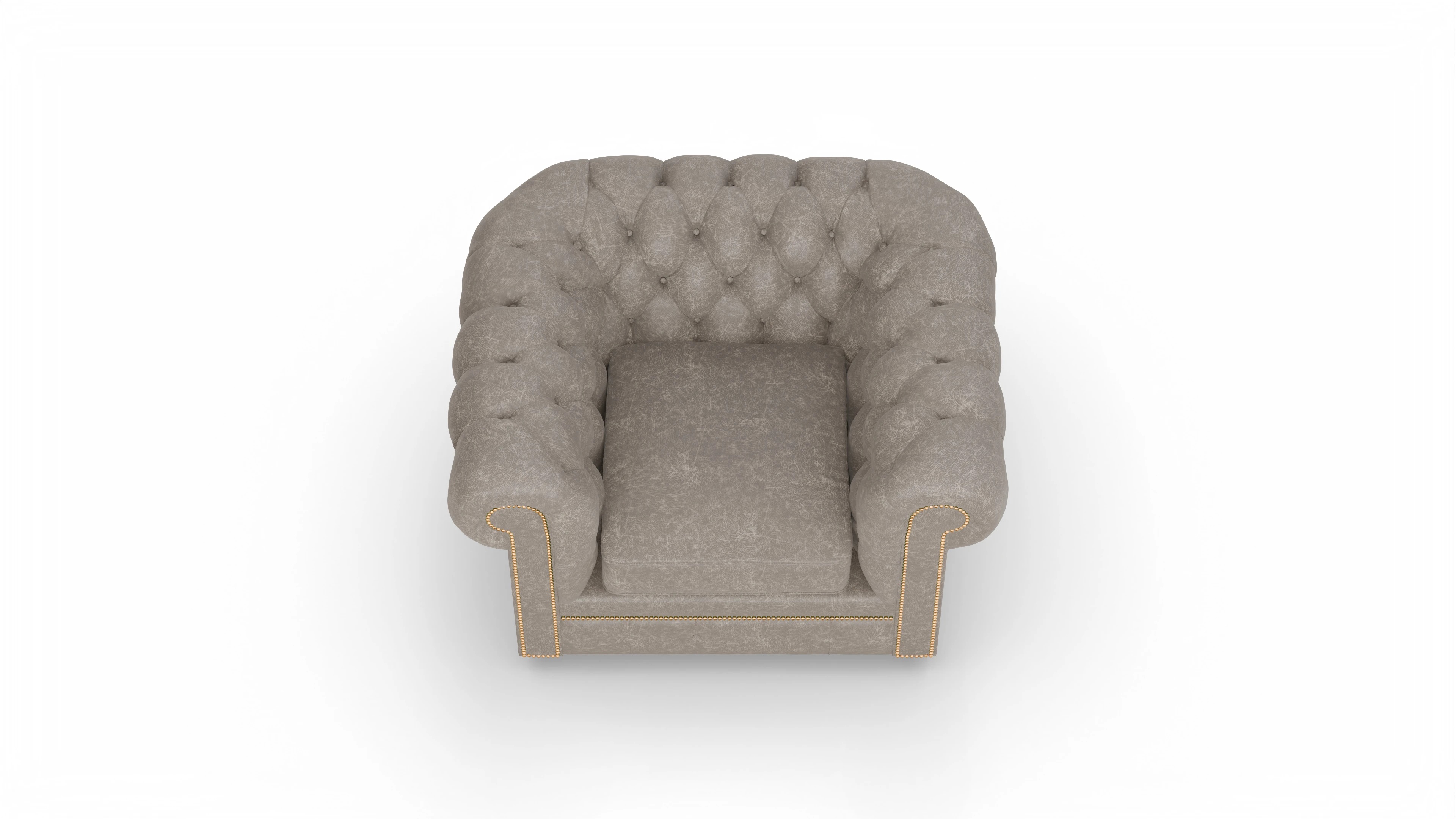 Ansicht des Produktes William Sessel in Leder grau