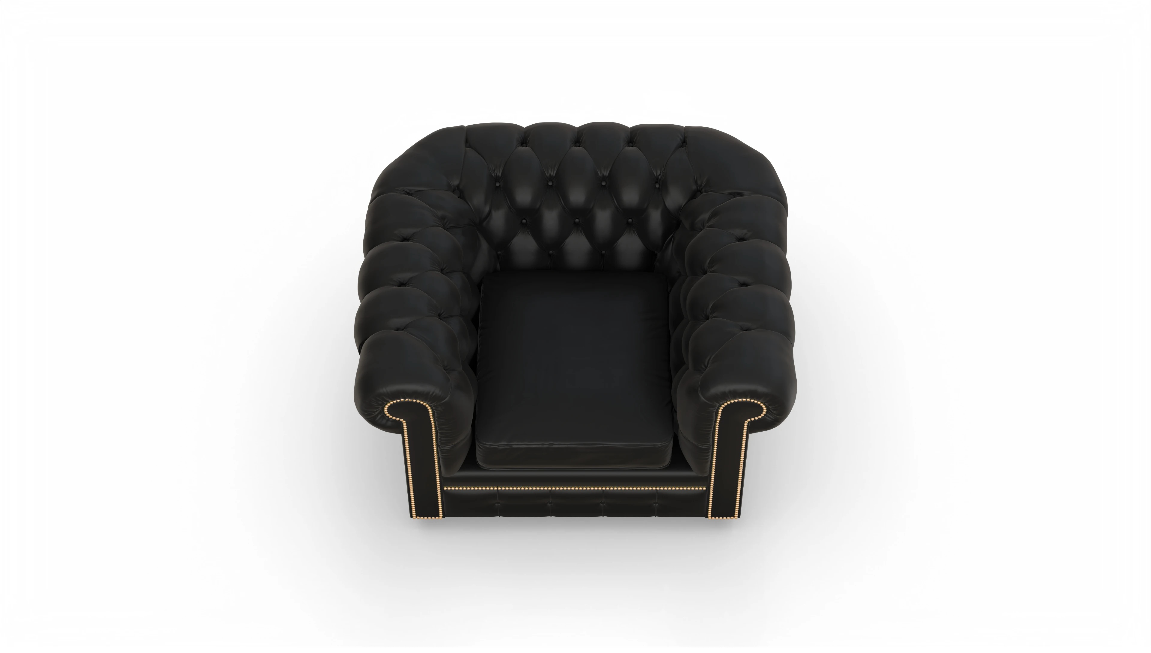 William Chesterfield Leder-Clubsessel Ansicht des Produktes William Sessel in Leder schwarz