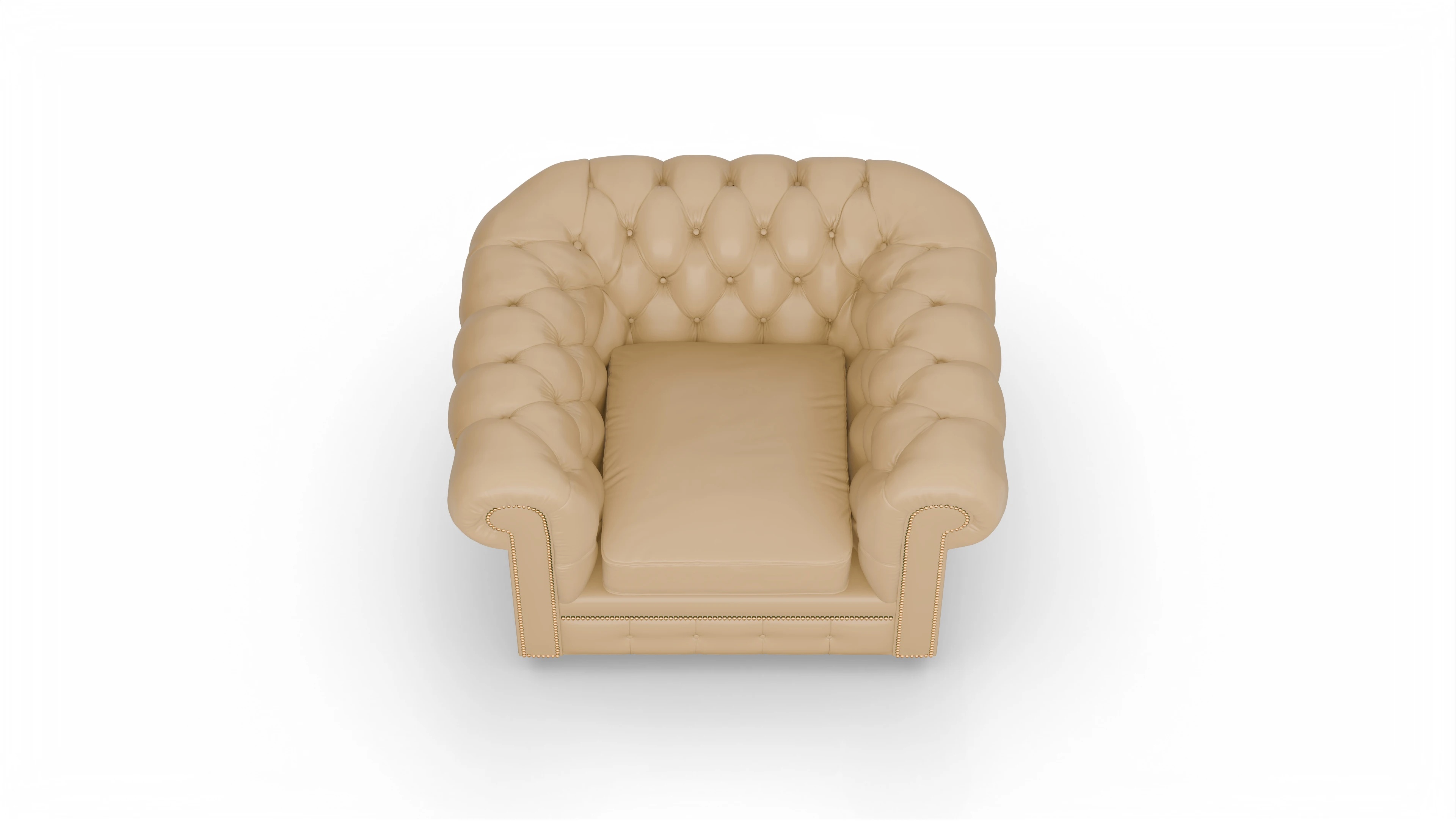 Ansicht des Produktes William Sessel in Leder beige