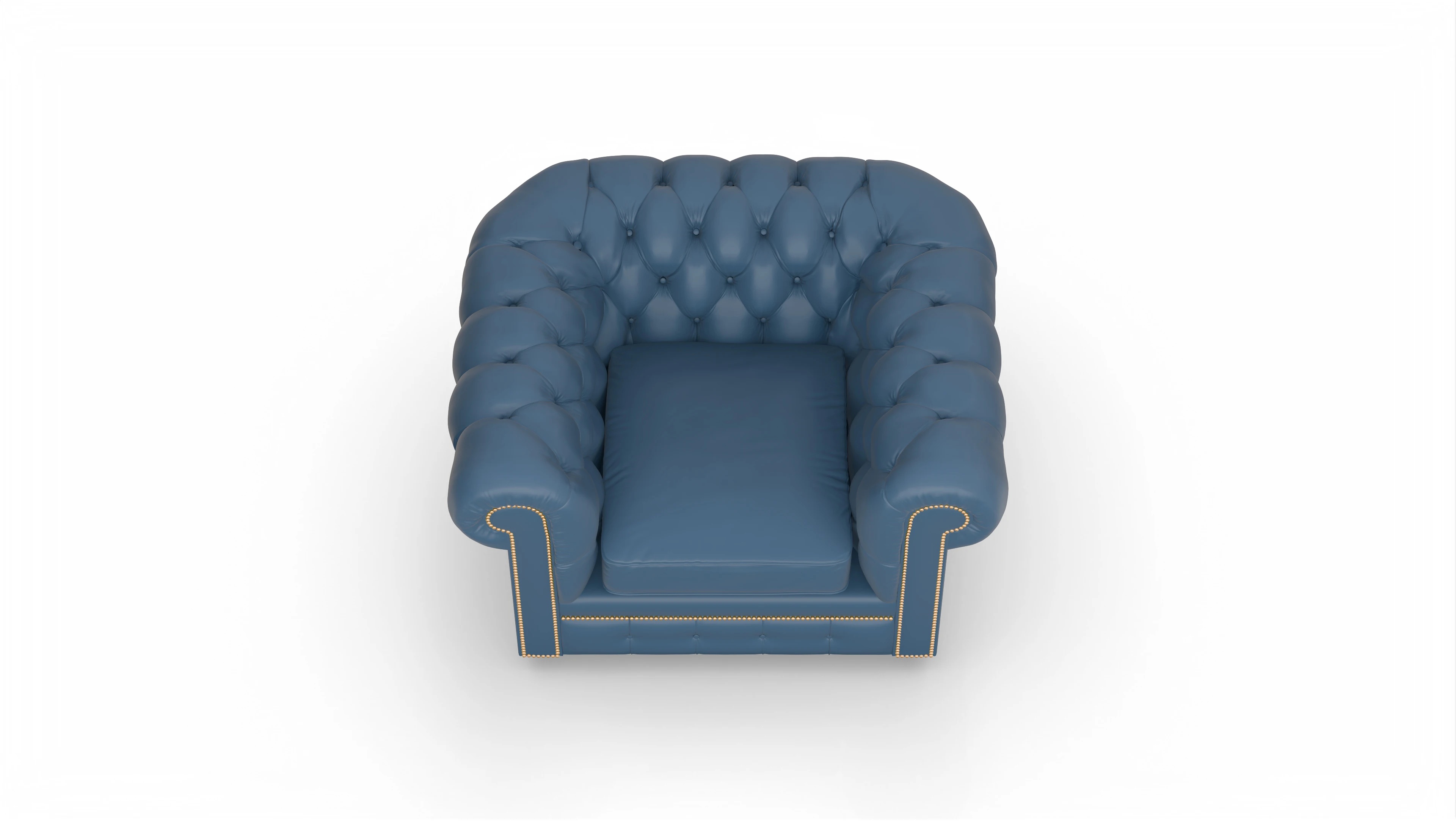 Ansicht des Produktes William Sessel in Leder blau