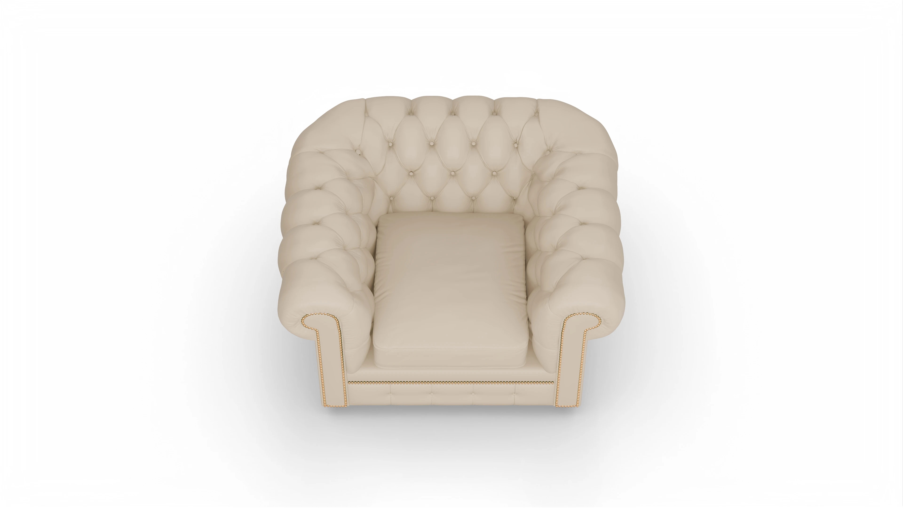 Ansicht des Produktes William Sessel in Leder beige