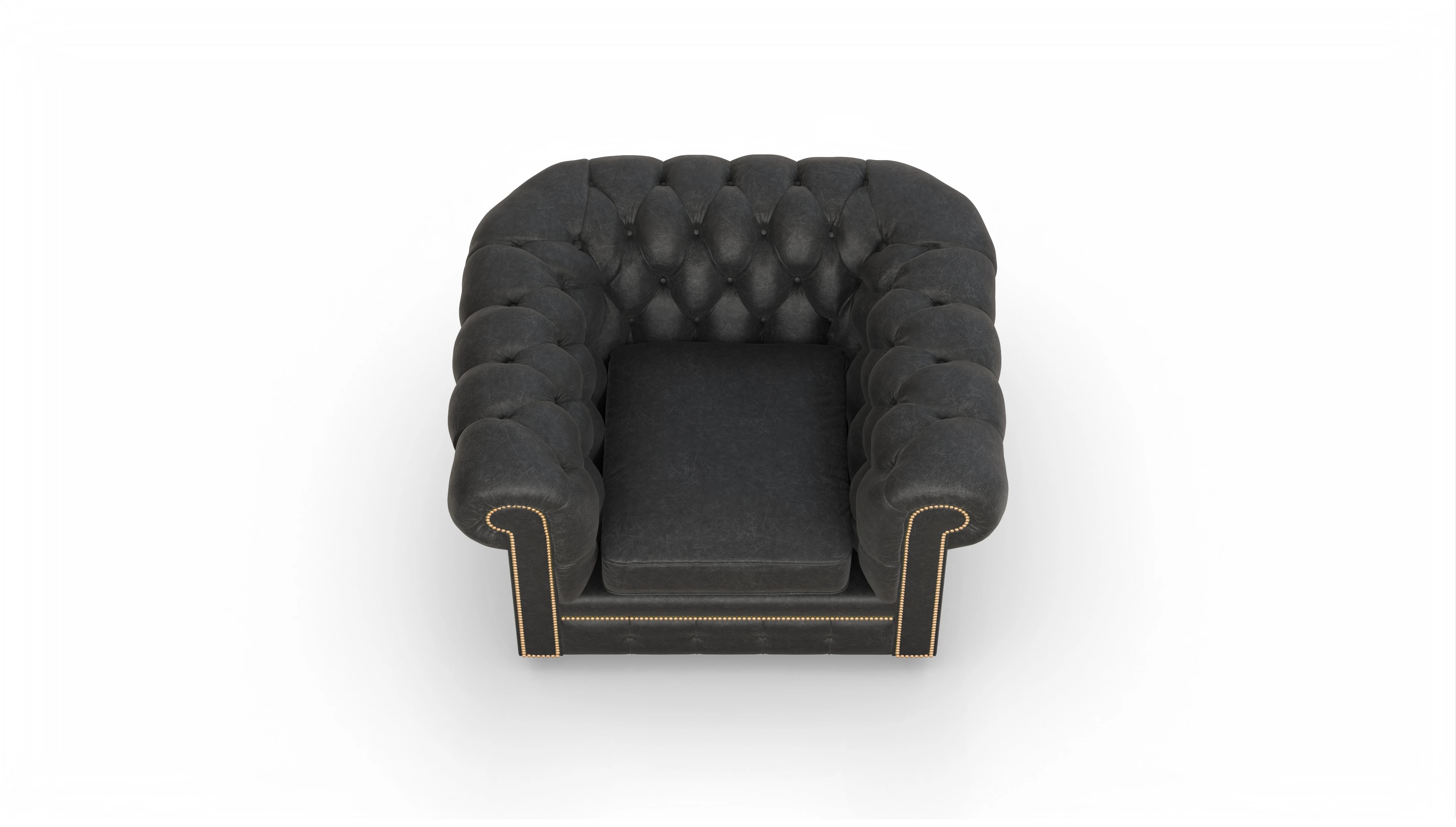 William Chesterfield Leder-Clubsessel Ansicht des Produktes William Sessel in Leder schwarz