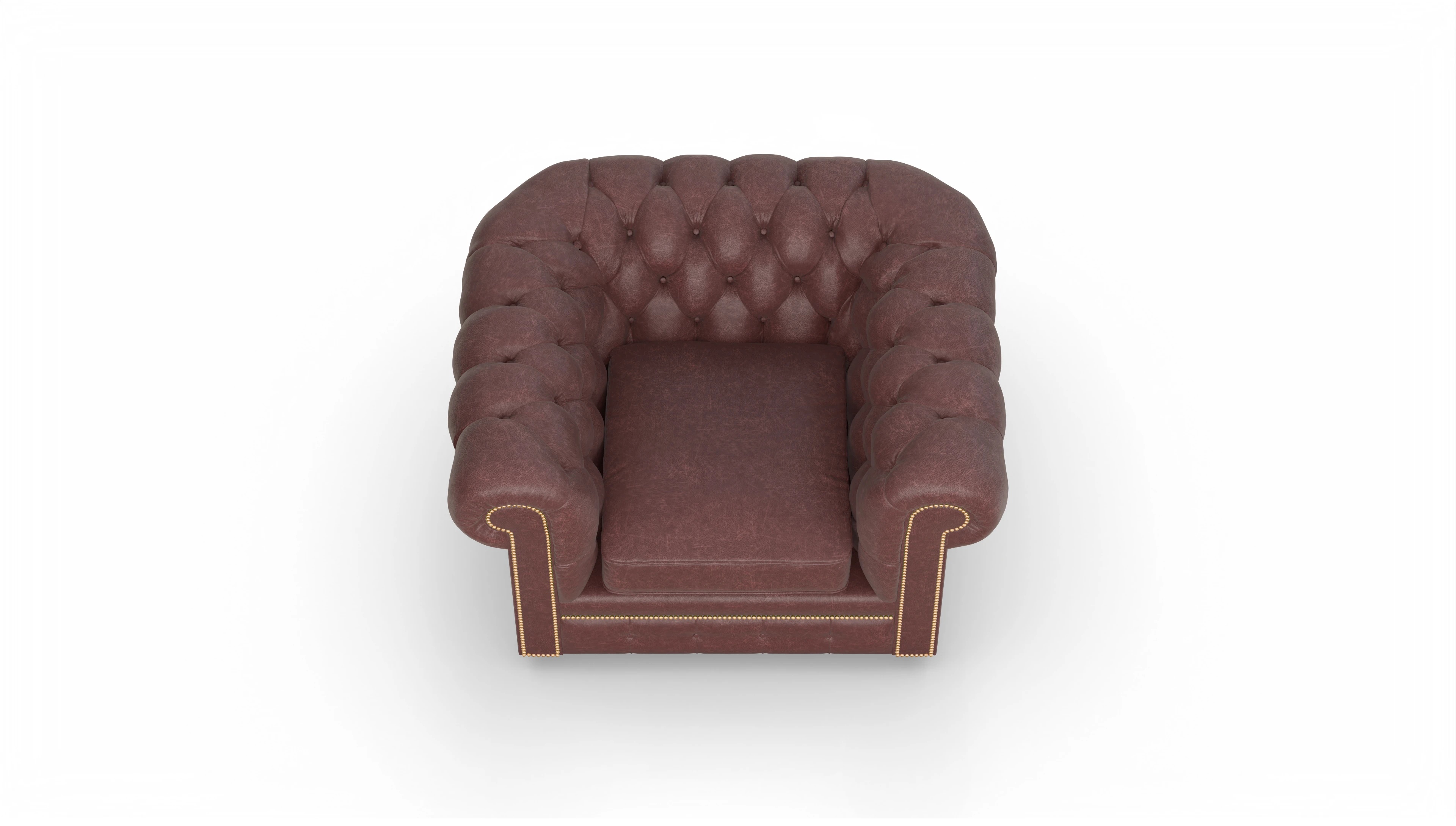 Ansicht des Produktes William Sessel in Leder rot