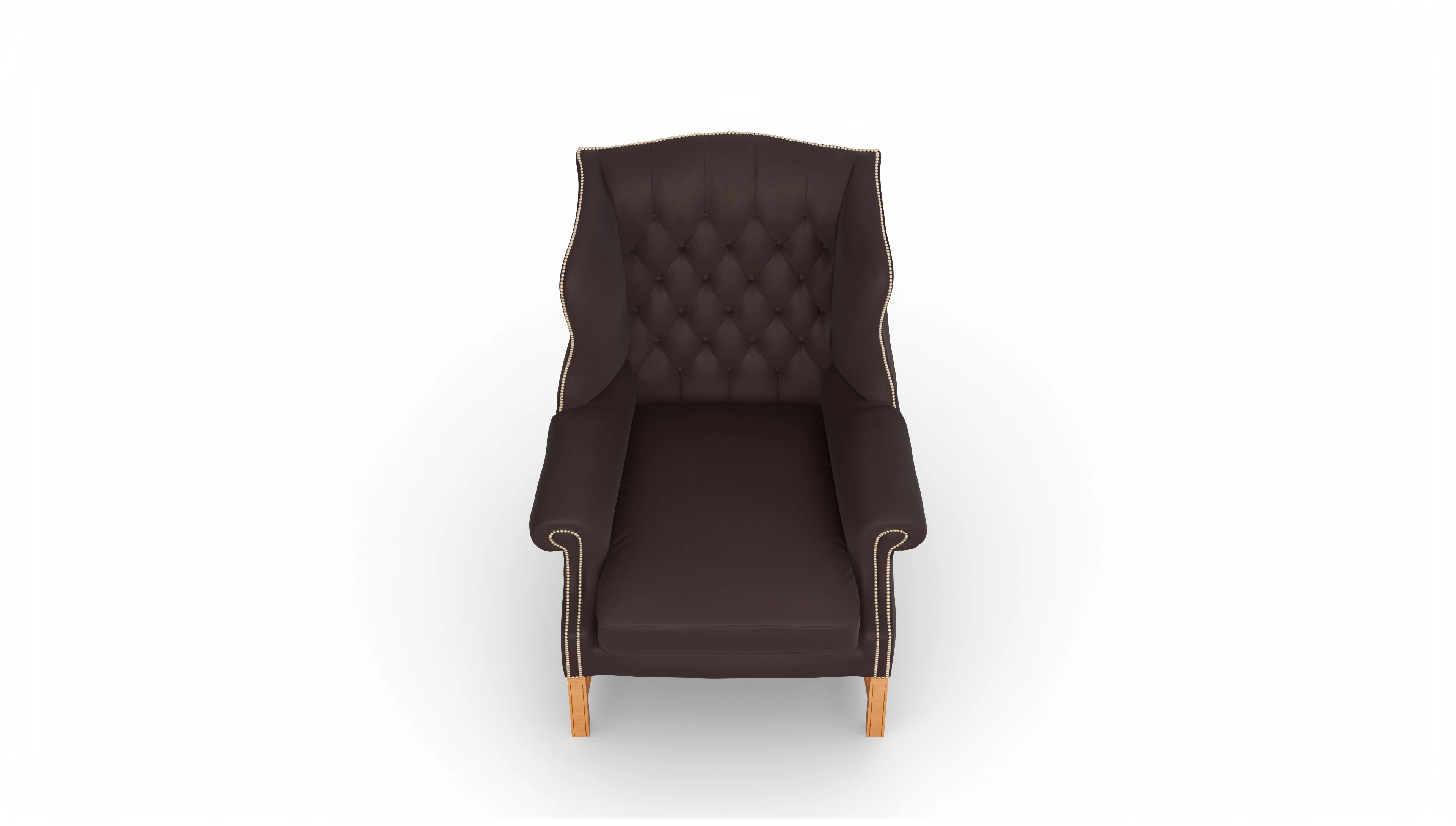 Ansicht des Produktes Winston Sessel in Leder braun