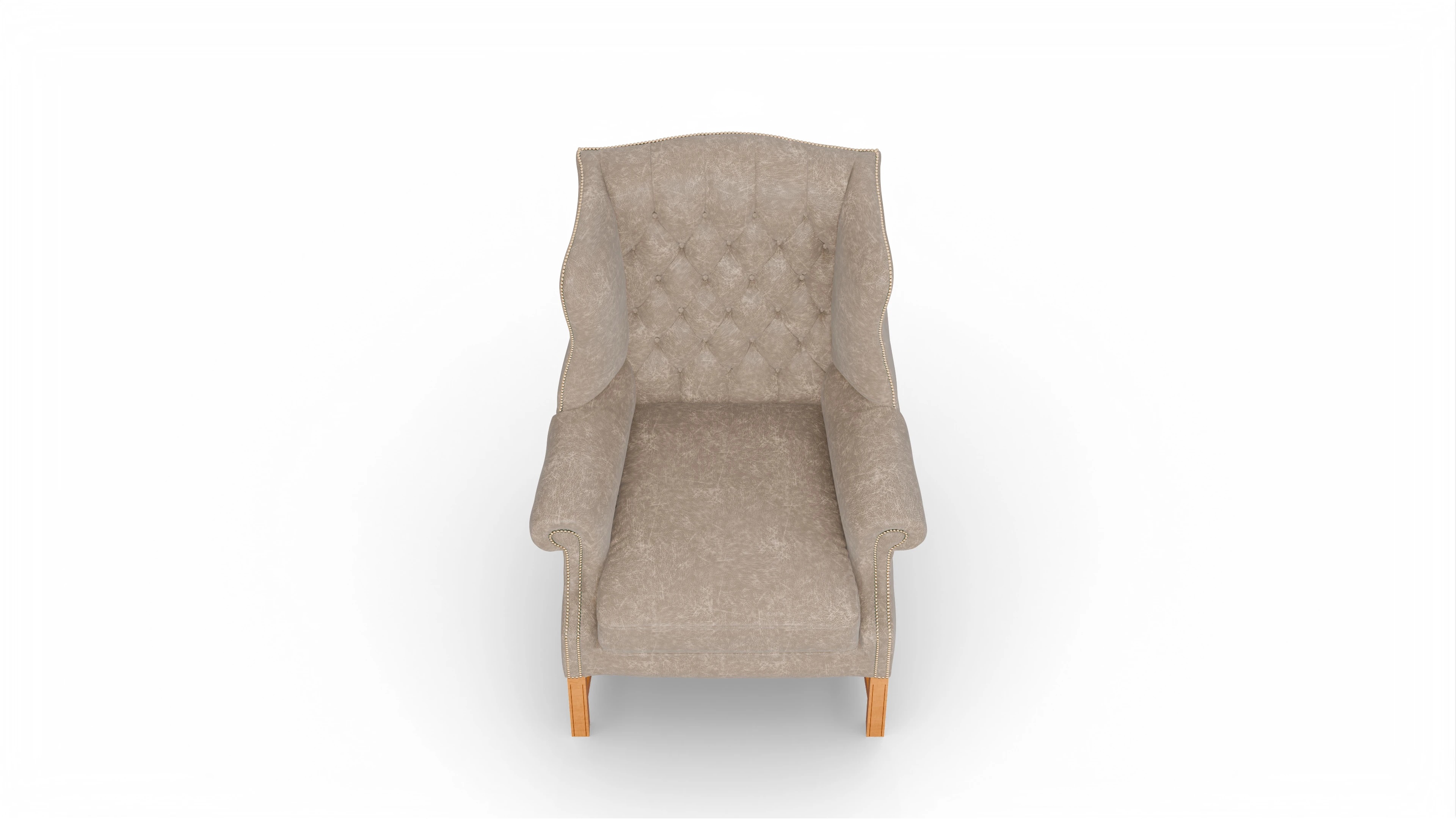Ansicht des Produktes Winston Sessel in Leder beige