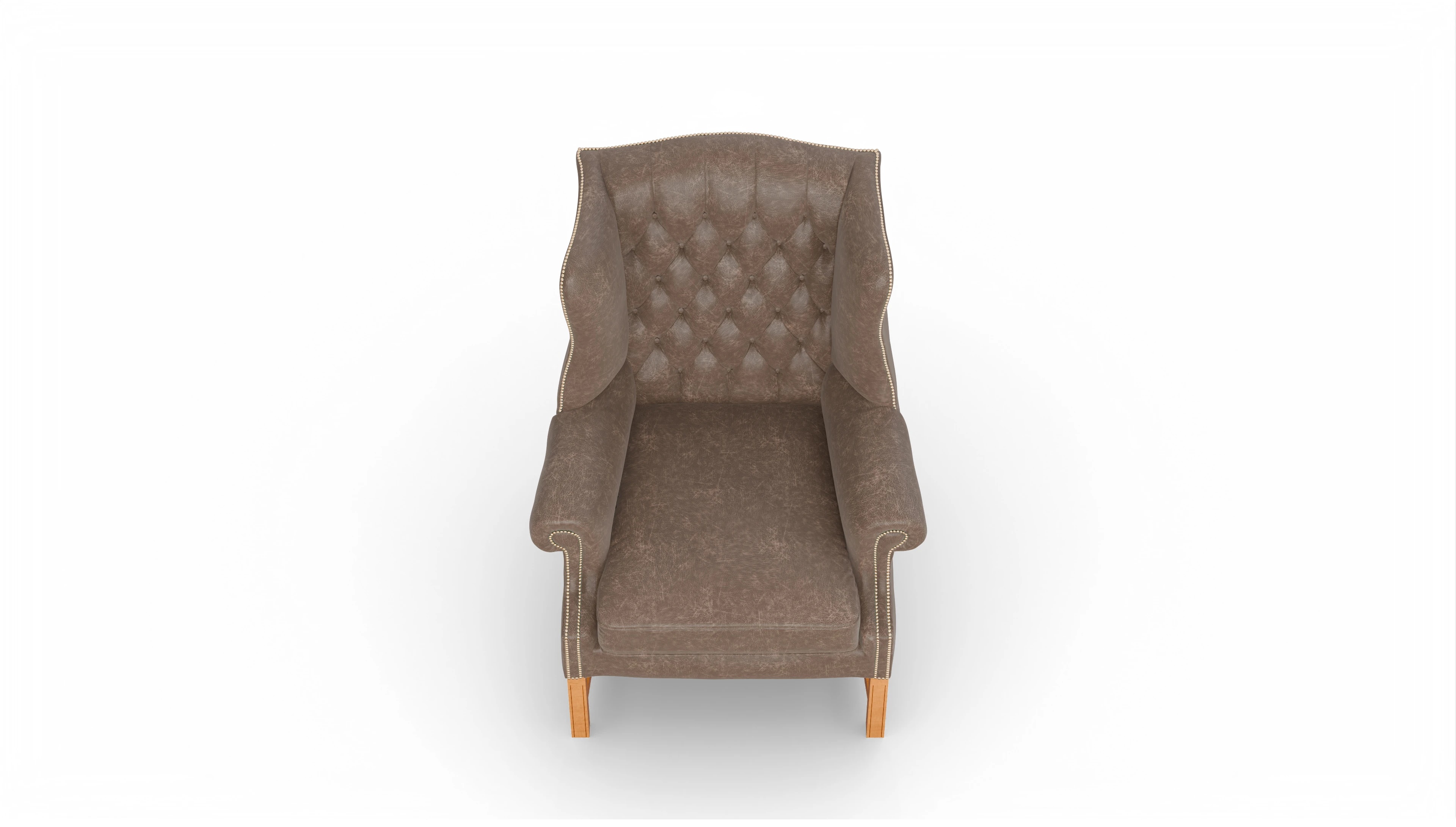 Ansicht des Produktes Winston Sessel in Leder braun