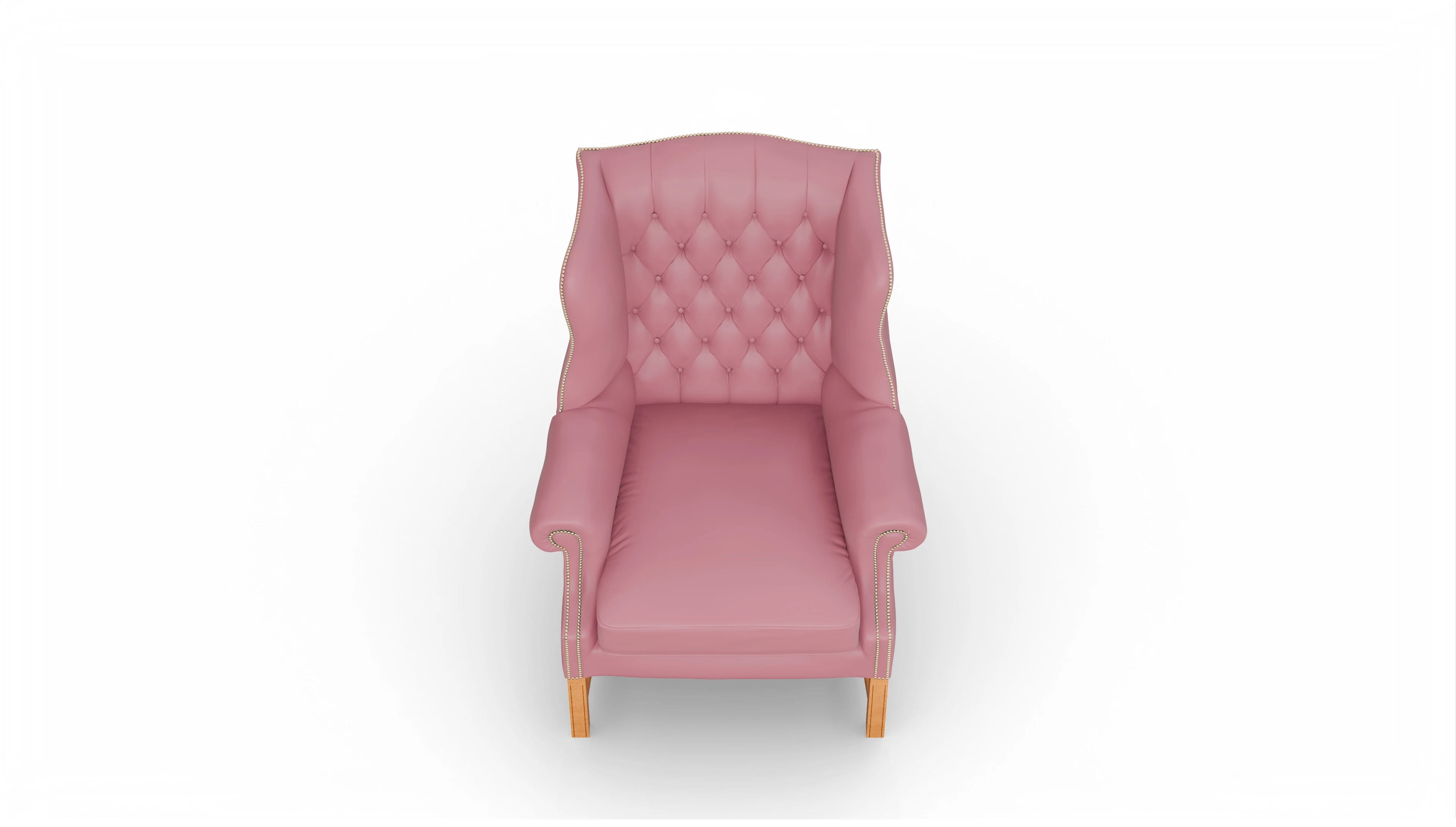 Ansicht des Produktes Winston Sessel in Leder rot