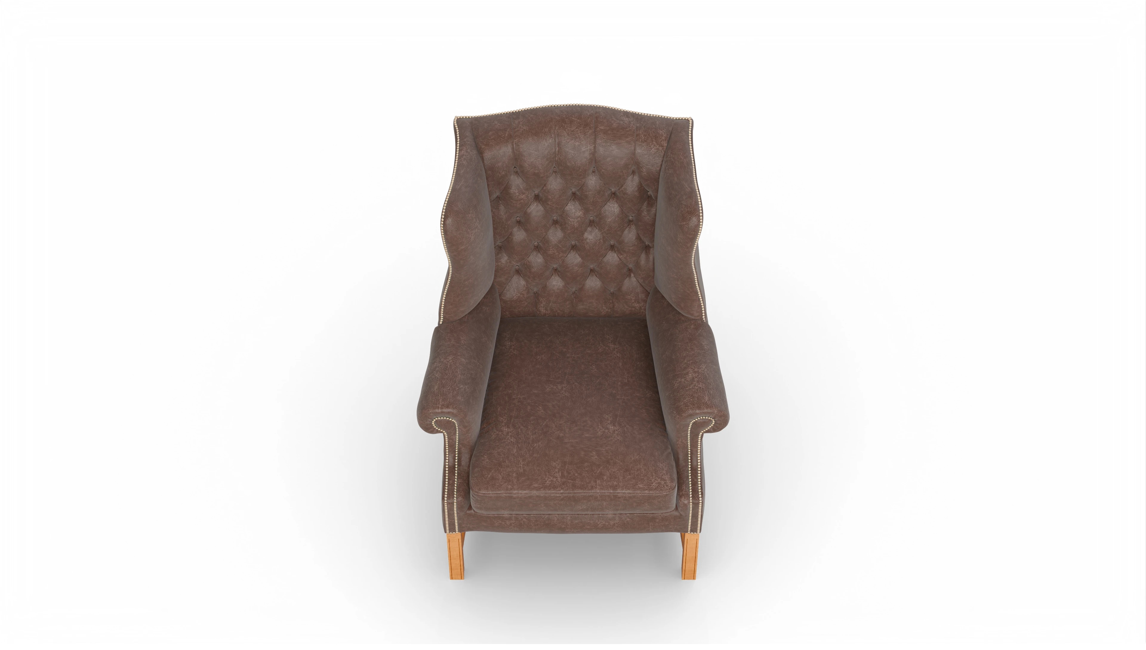 Ansicht des Produktes Winston Sessel in Leder braun
