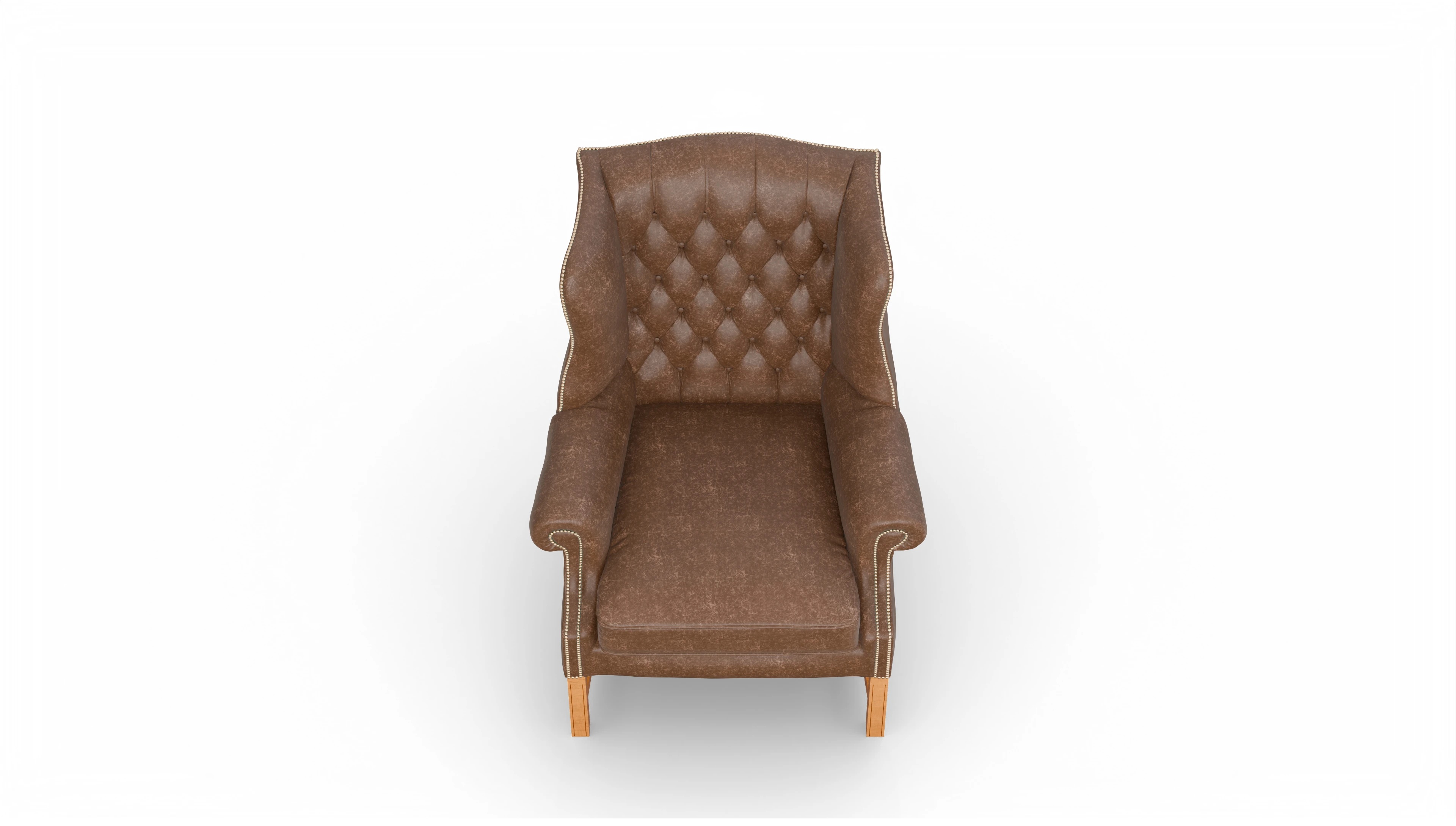 Ansicht des Produktes Winston Sessel in Leder braun