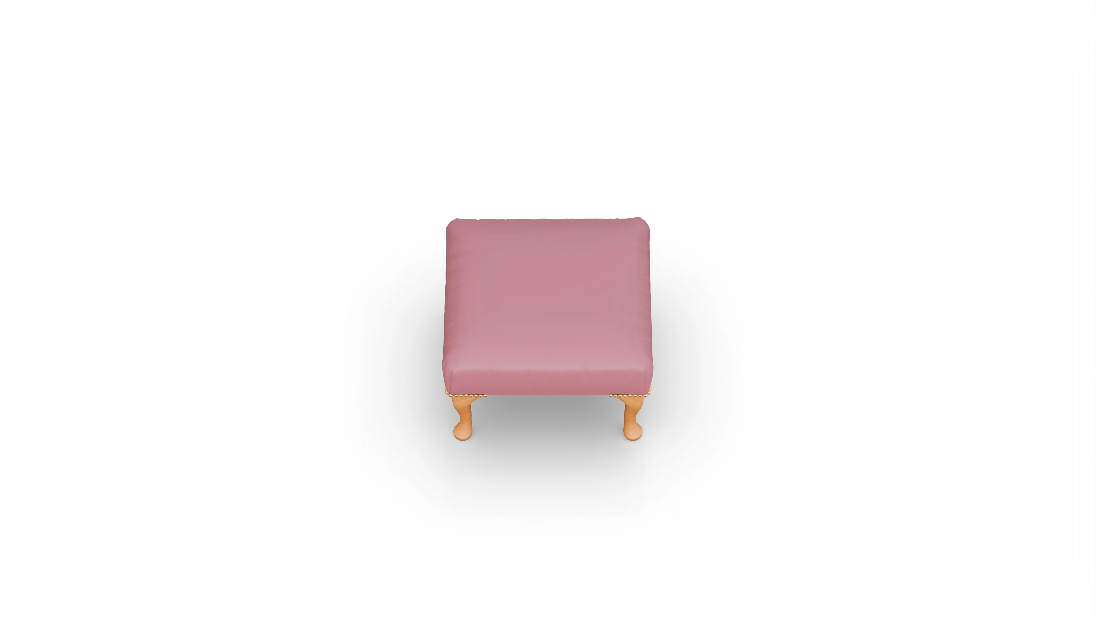 Ansicht des Produktes Webster Hocker in Leder rot
