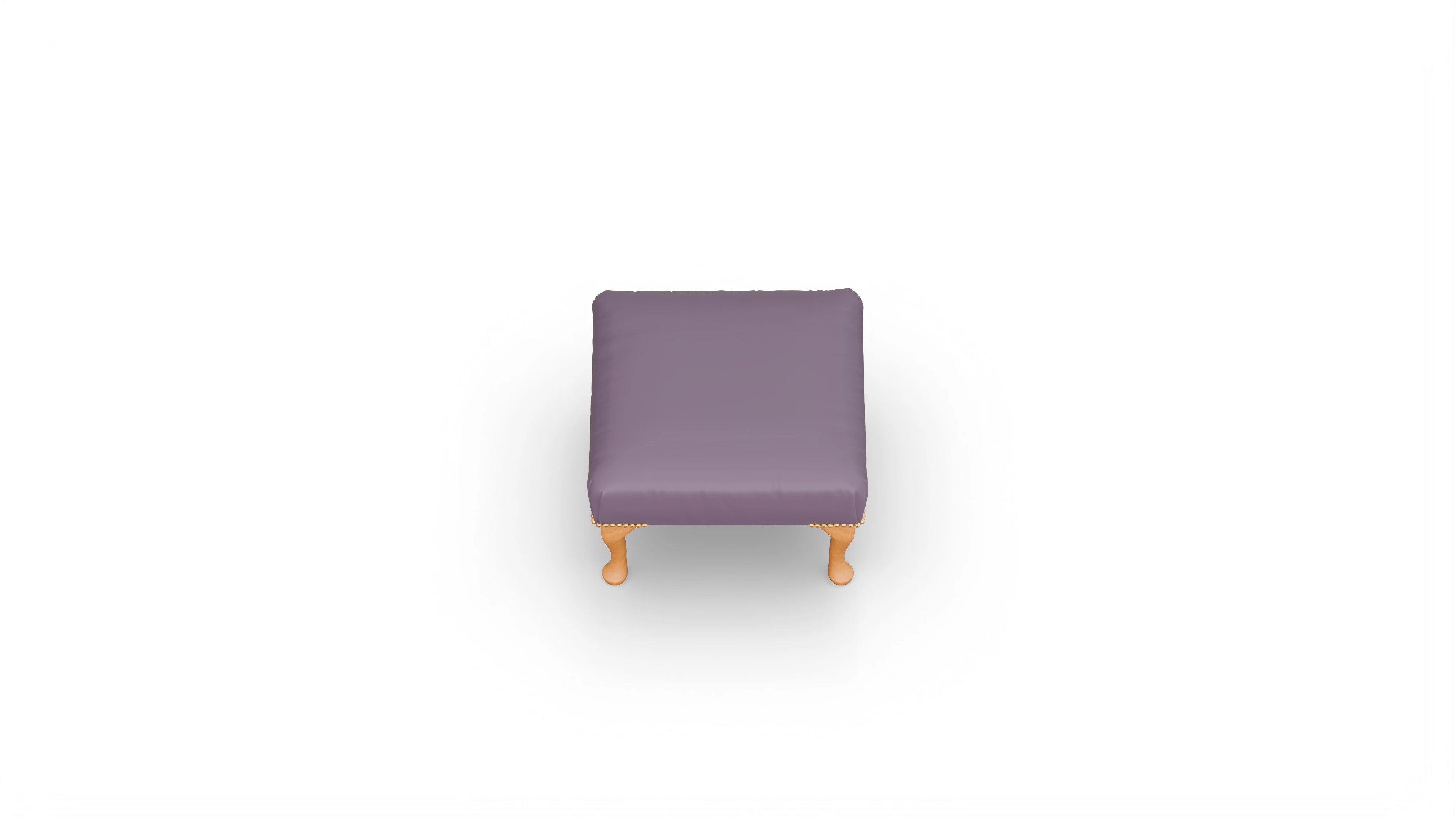 Ansicht des Produktes Webster Hocker in Leder rot