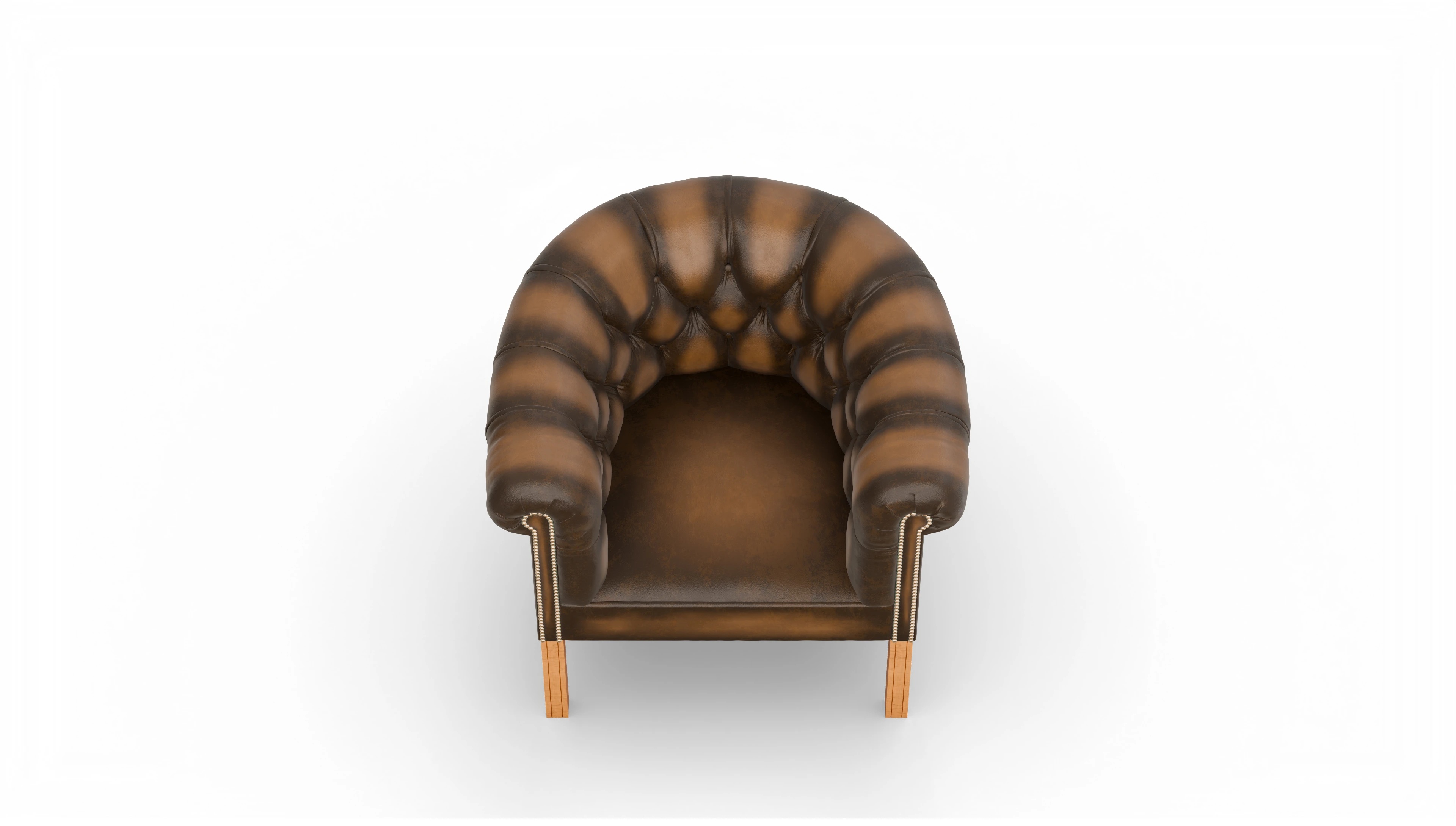 Ansicht des Produktes Meryton Sessel in Leder braun