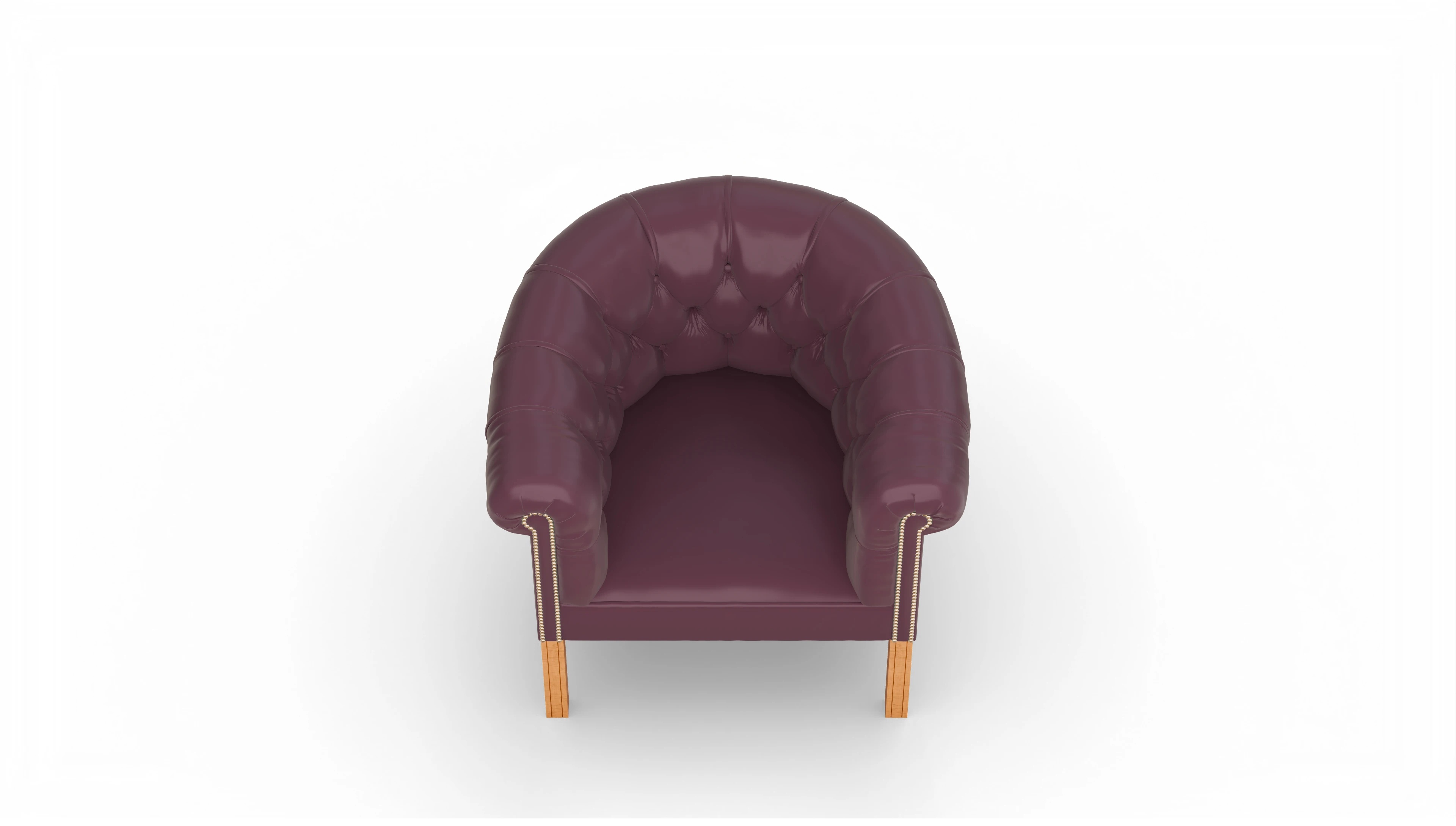 Ansicht des Produktes Meryton Sessel in Leder rot