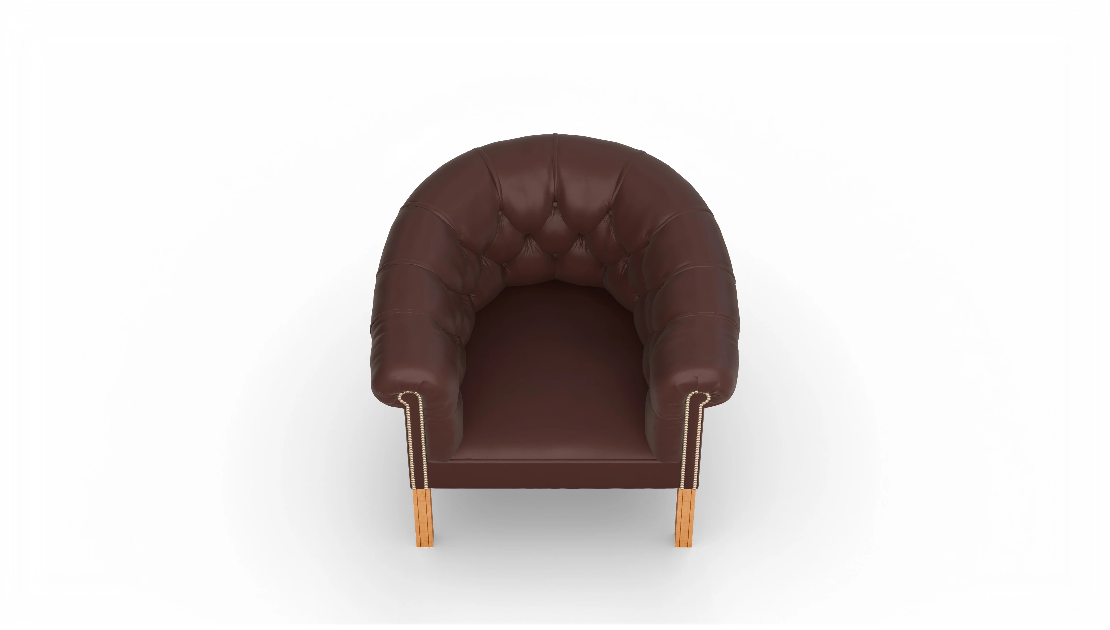 Ansicht des Produktes Meryton Sessel in Leder braun