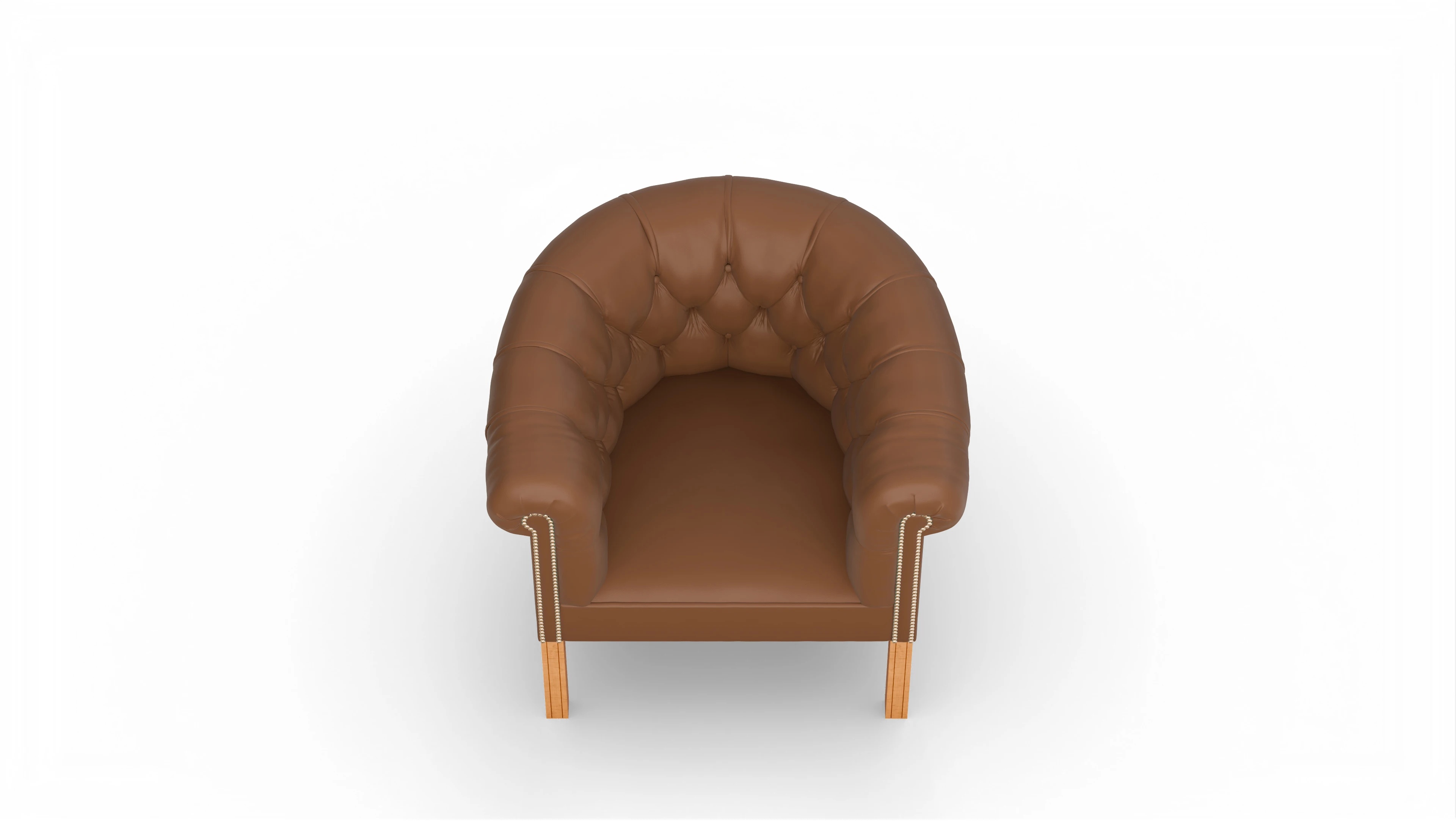 Ansicht des Produktes Meryton Sessel in Leder braun