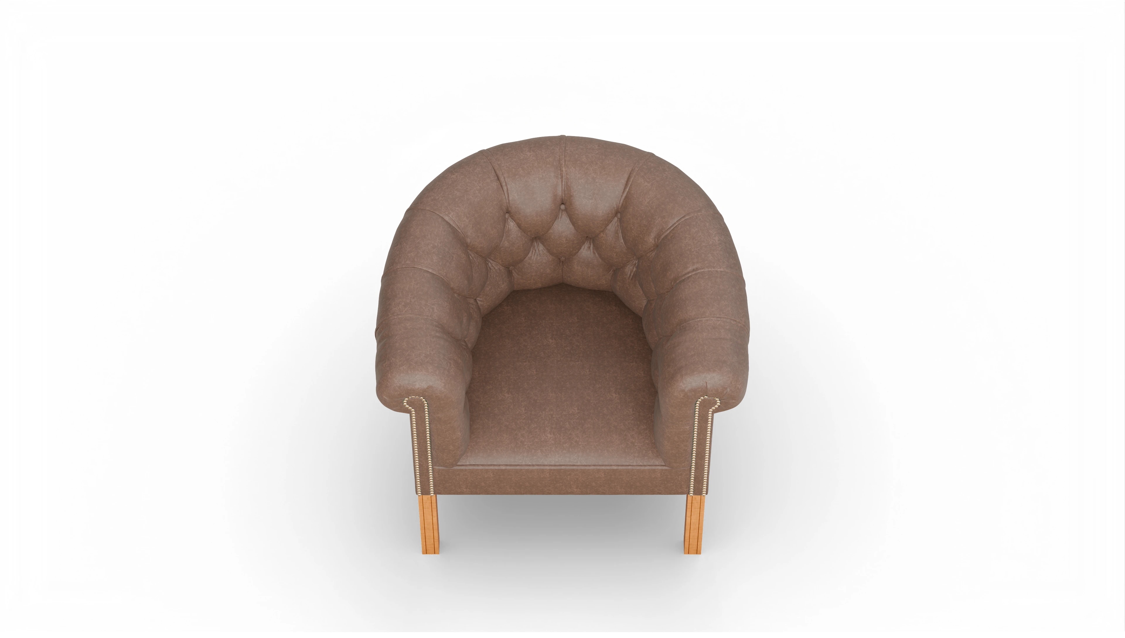 Ansicht des Produktes Meryton Sessel in Leder braun