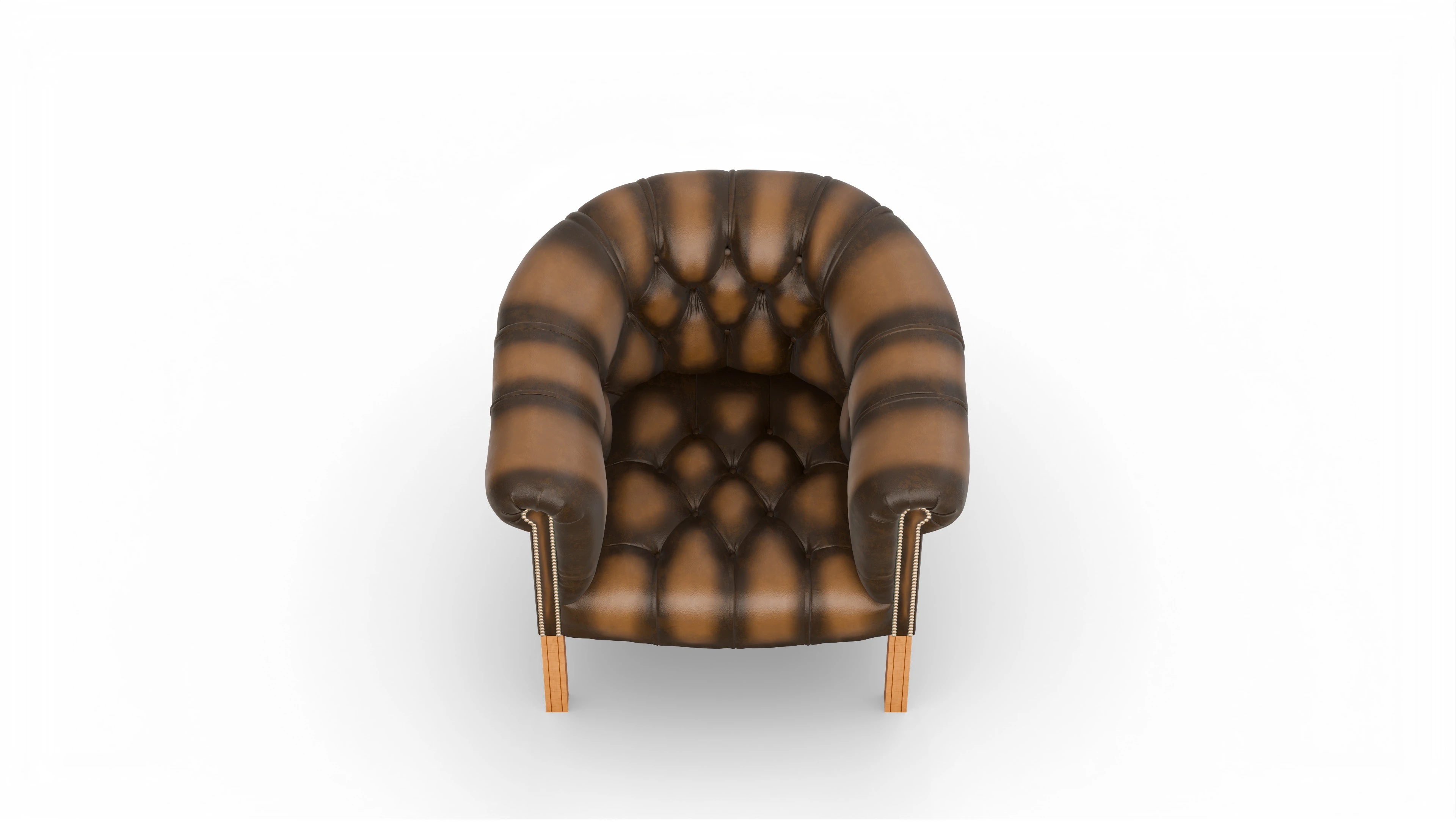 Ansicht des Produktes Meryton Sessel in Leder braun