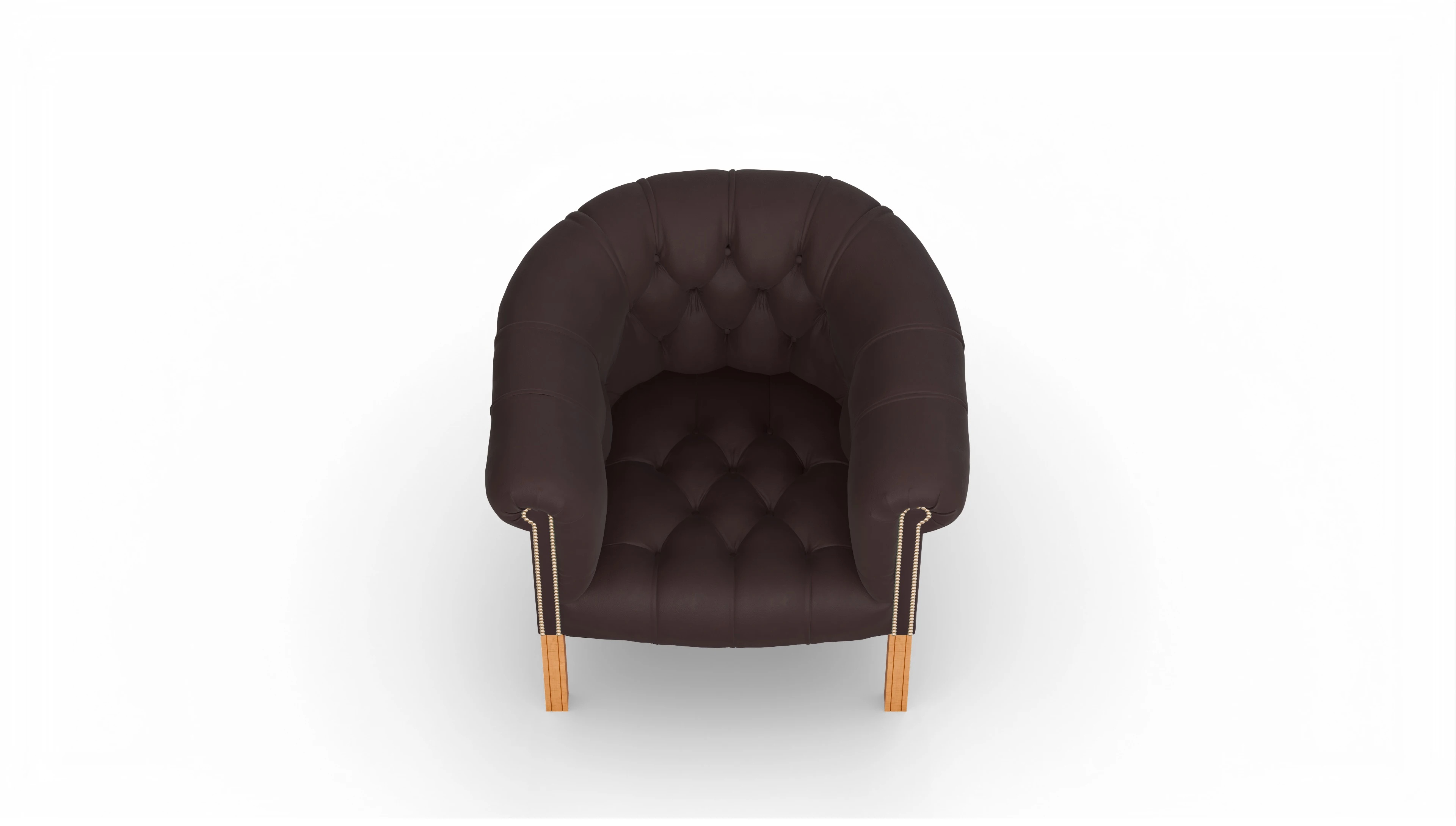 Ansicht des Produktes Meryton Sessel in Leder braun