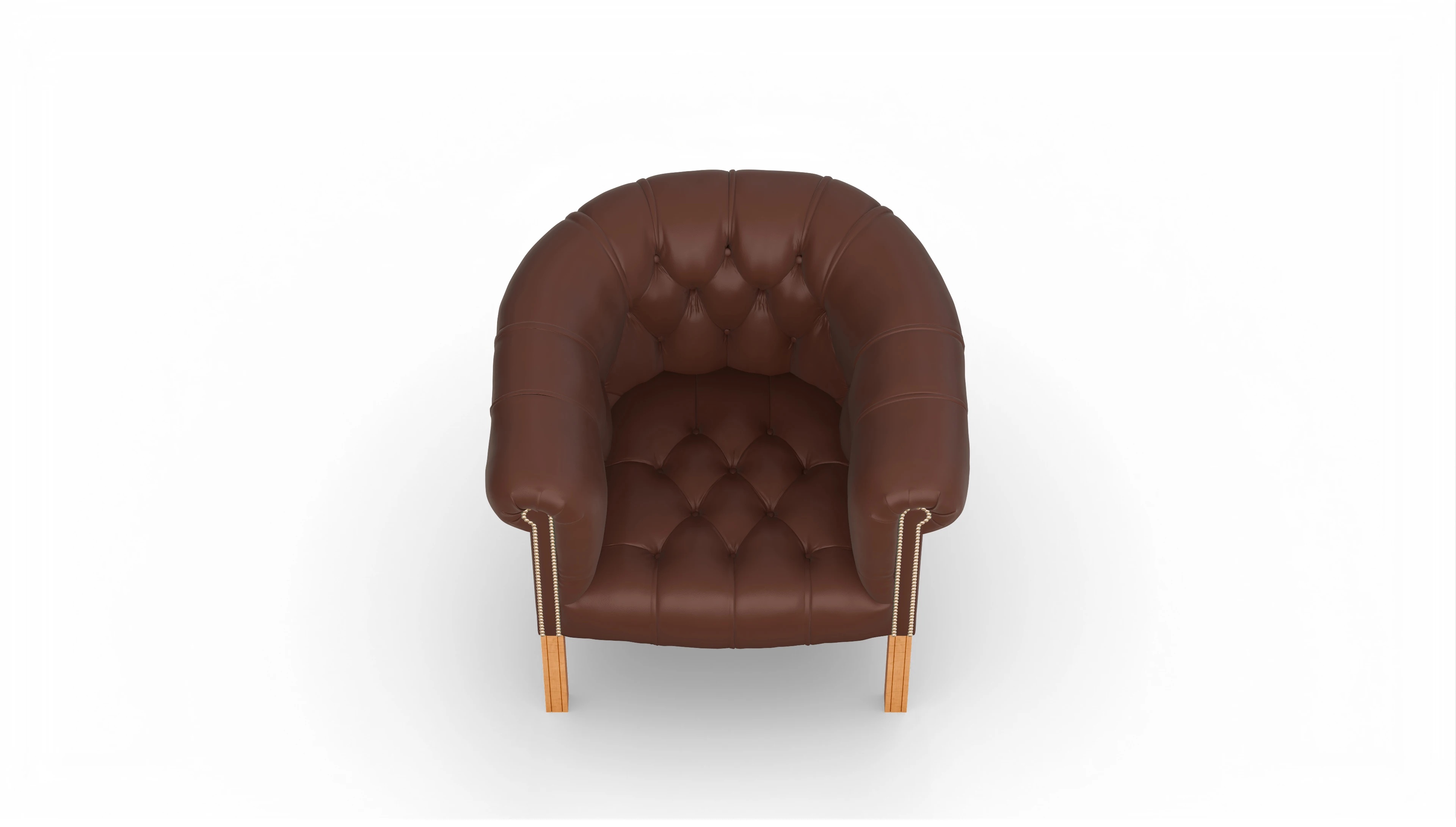 Ansicht des Produktes Meryton Sessel in Leder braun