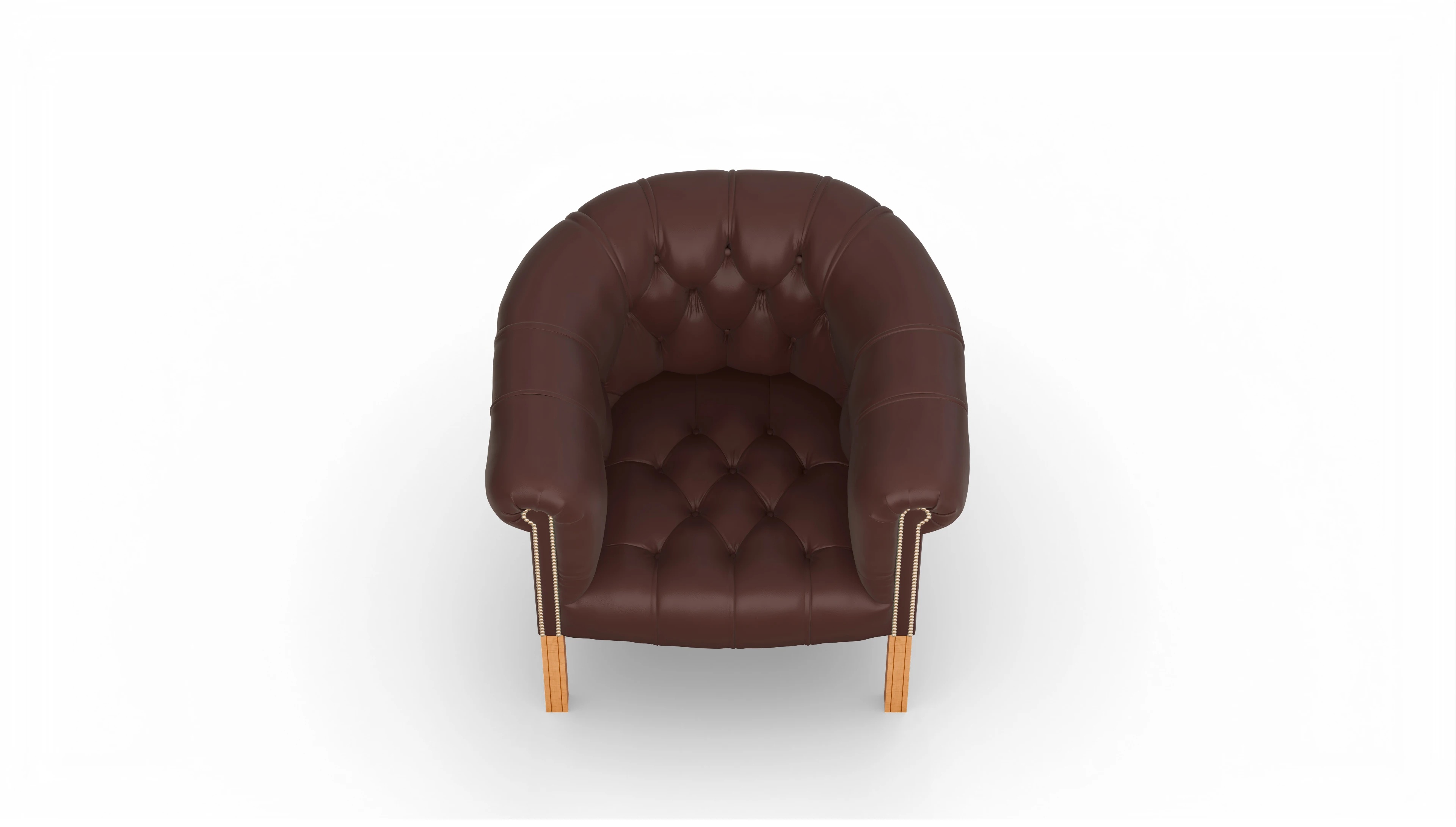 Ansicht des Produktes Meryton Sessel in Leder braun