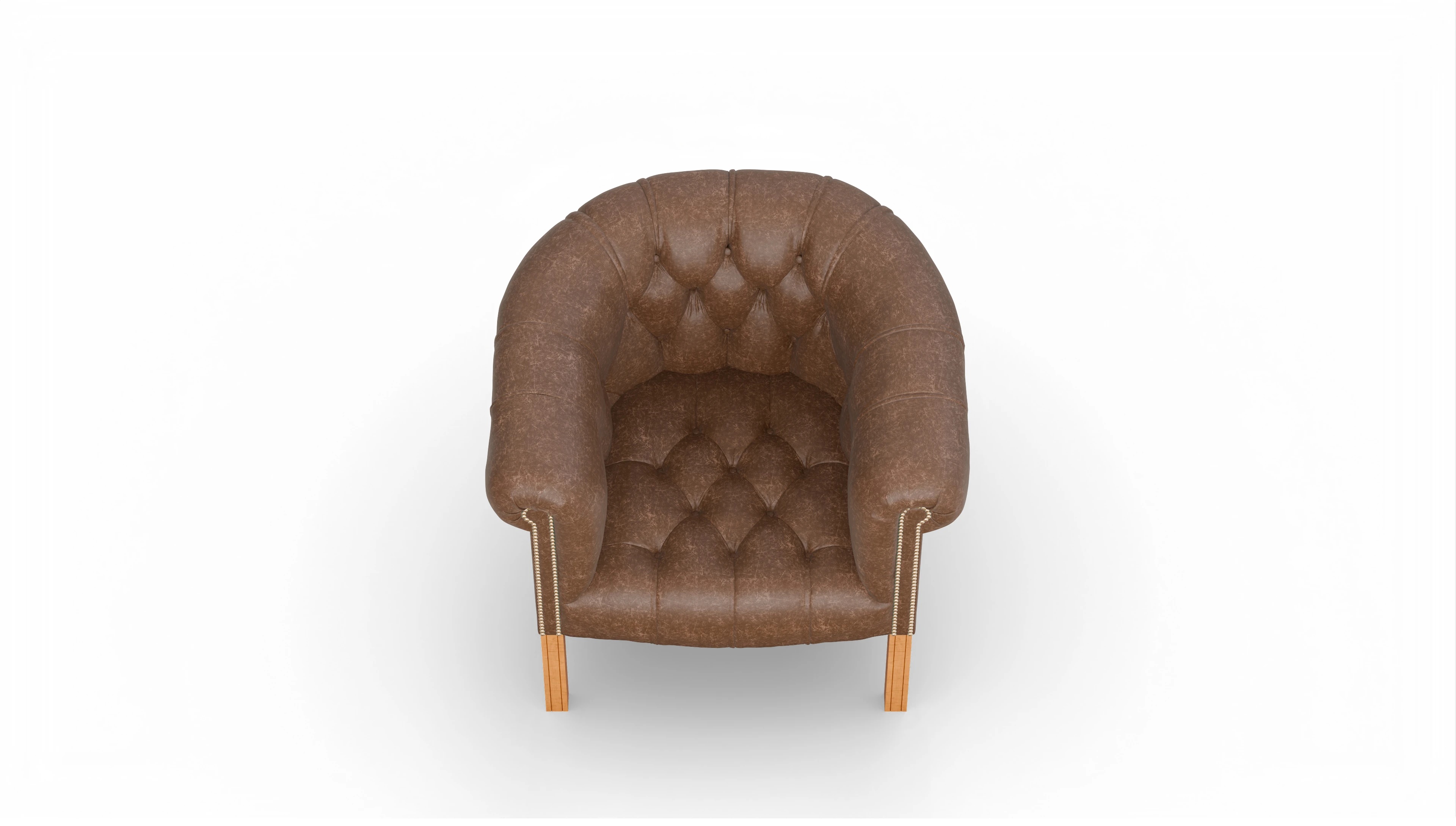 Ansicht des Produktes Meryton Sessel in Leder braun