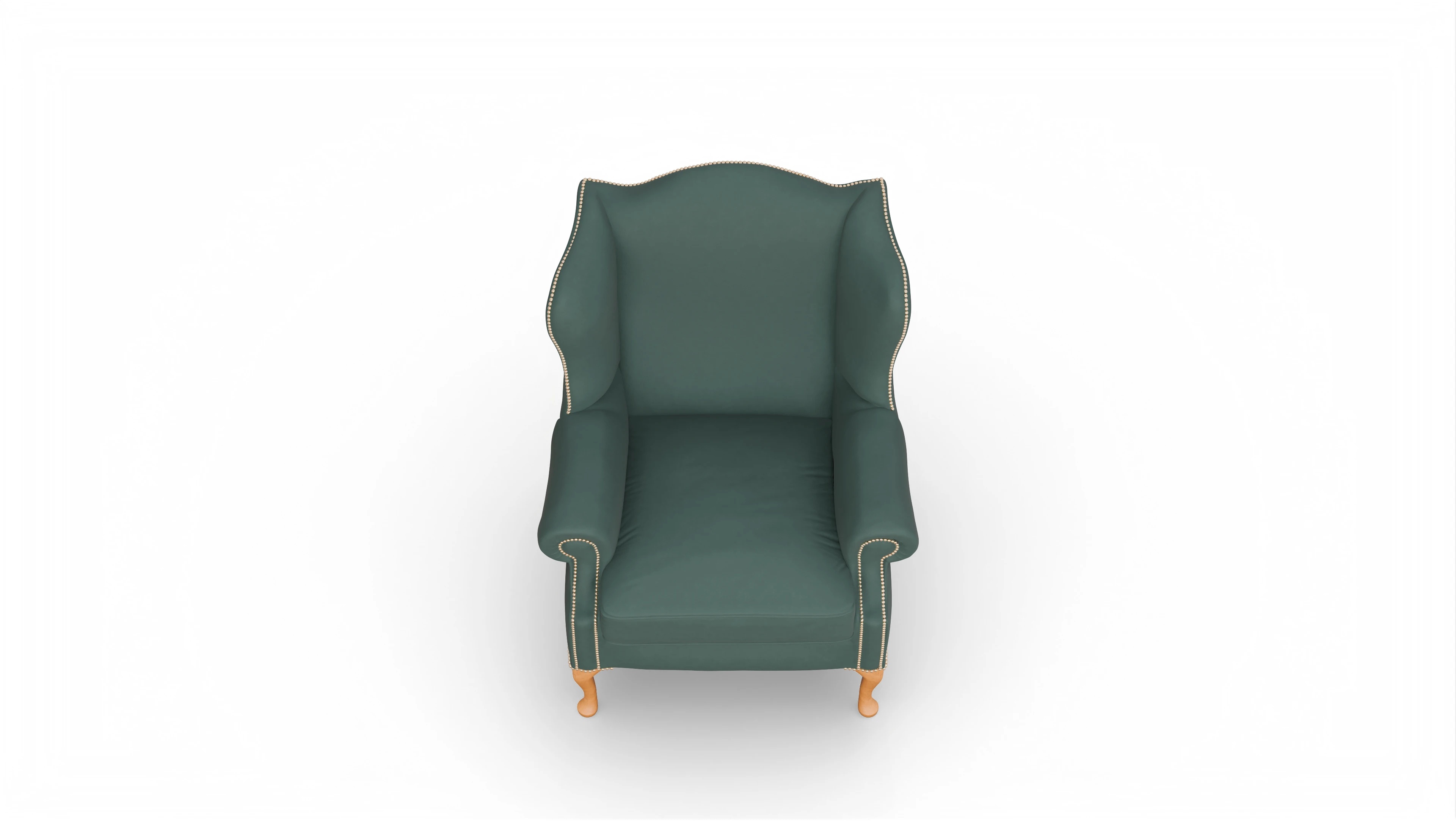 Ansicht des Produktes Heywood Sessel in Leder grün