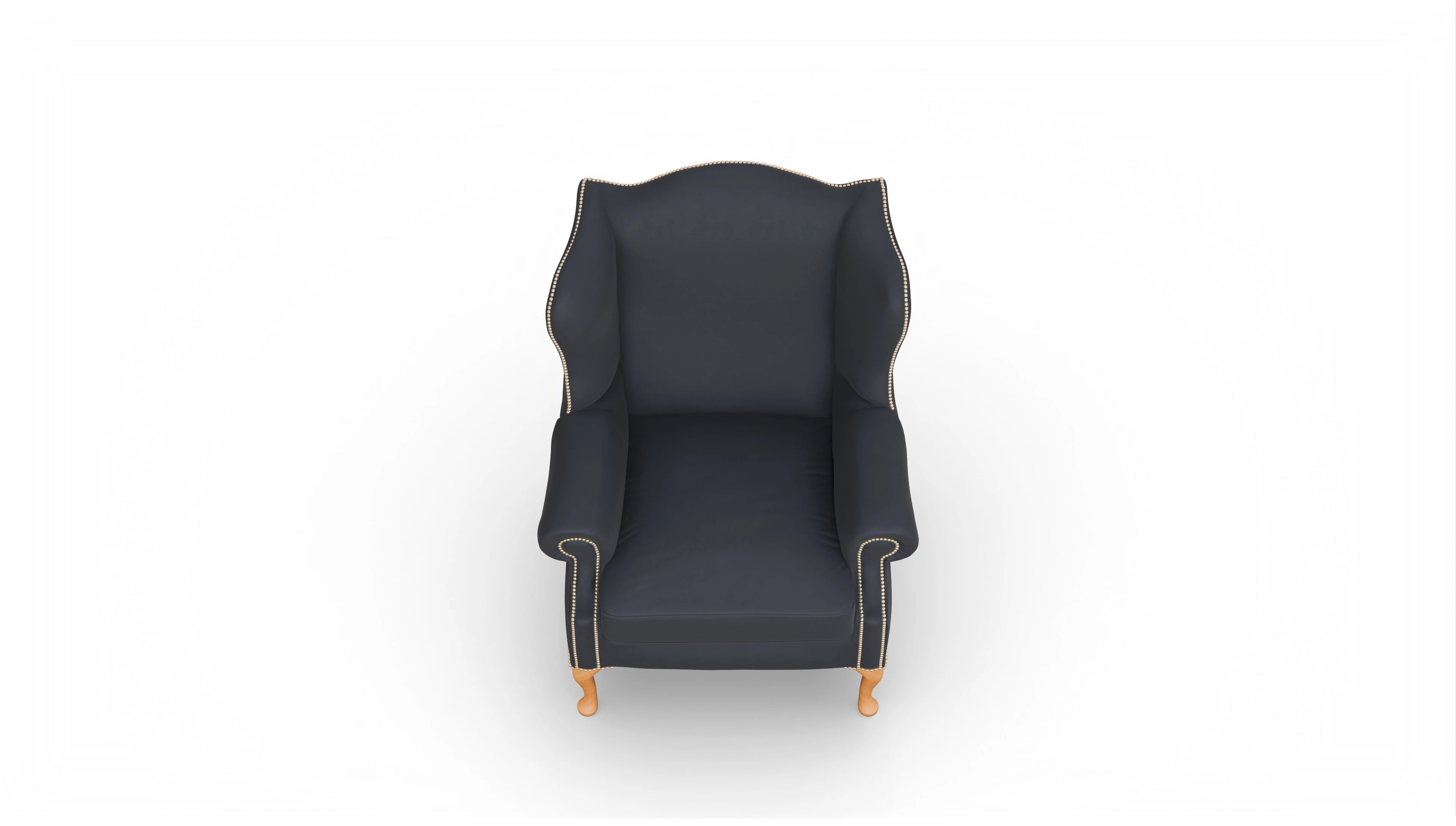 Ansicht des Produktes Heywood Sessel in Leder blau