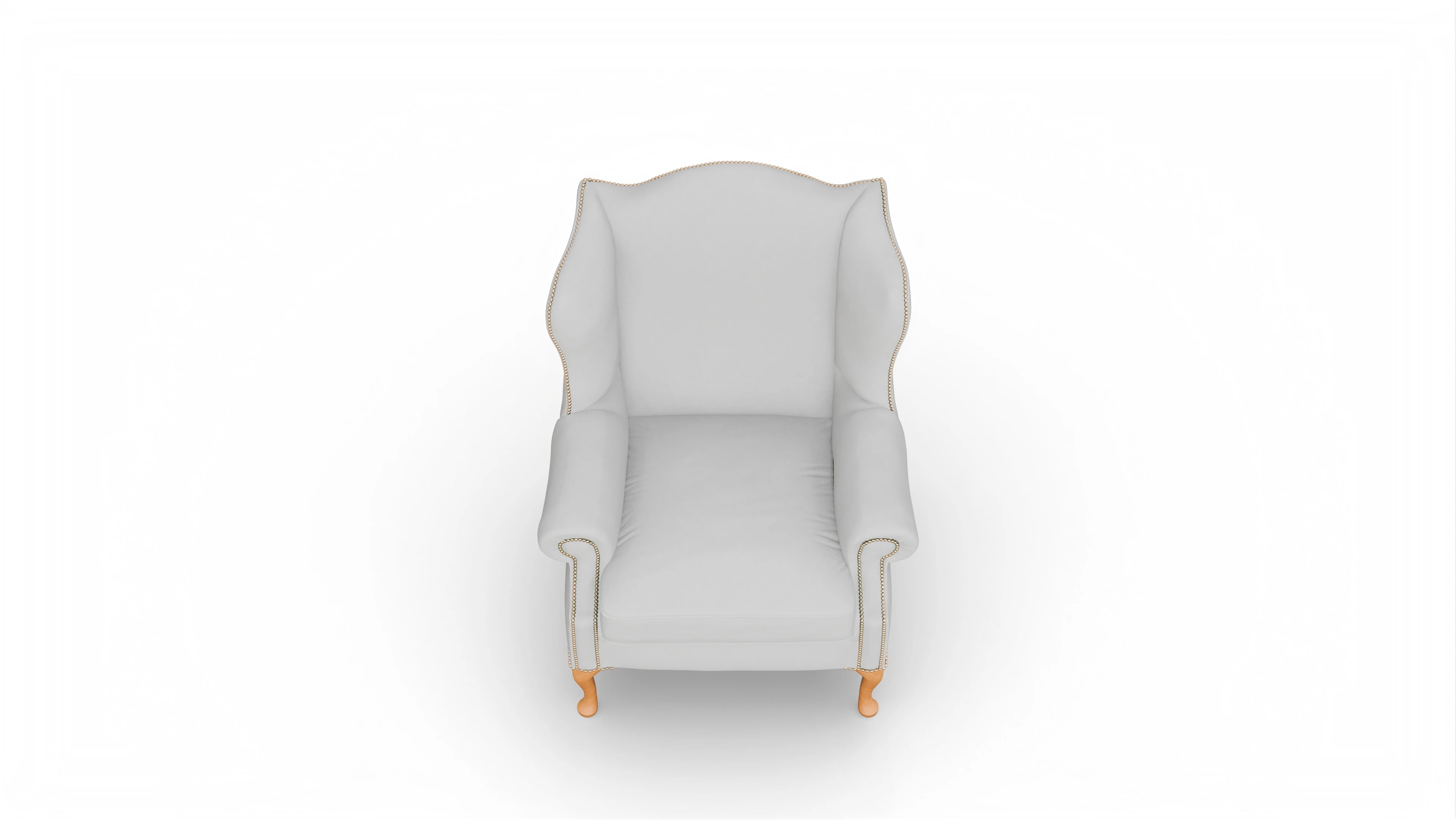 Ansicht des Produktes Heywood Sessel in Leder weiß