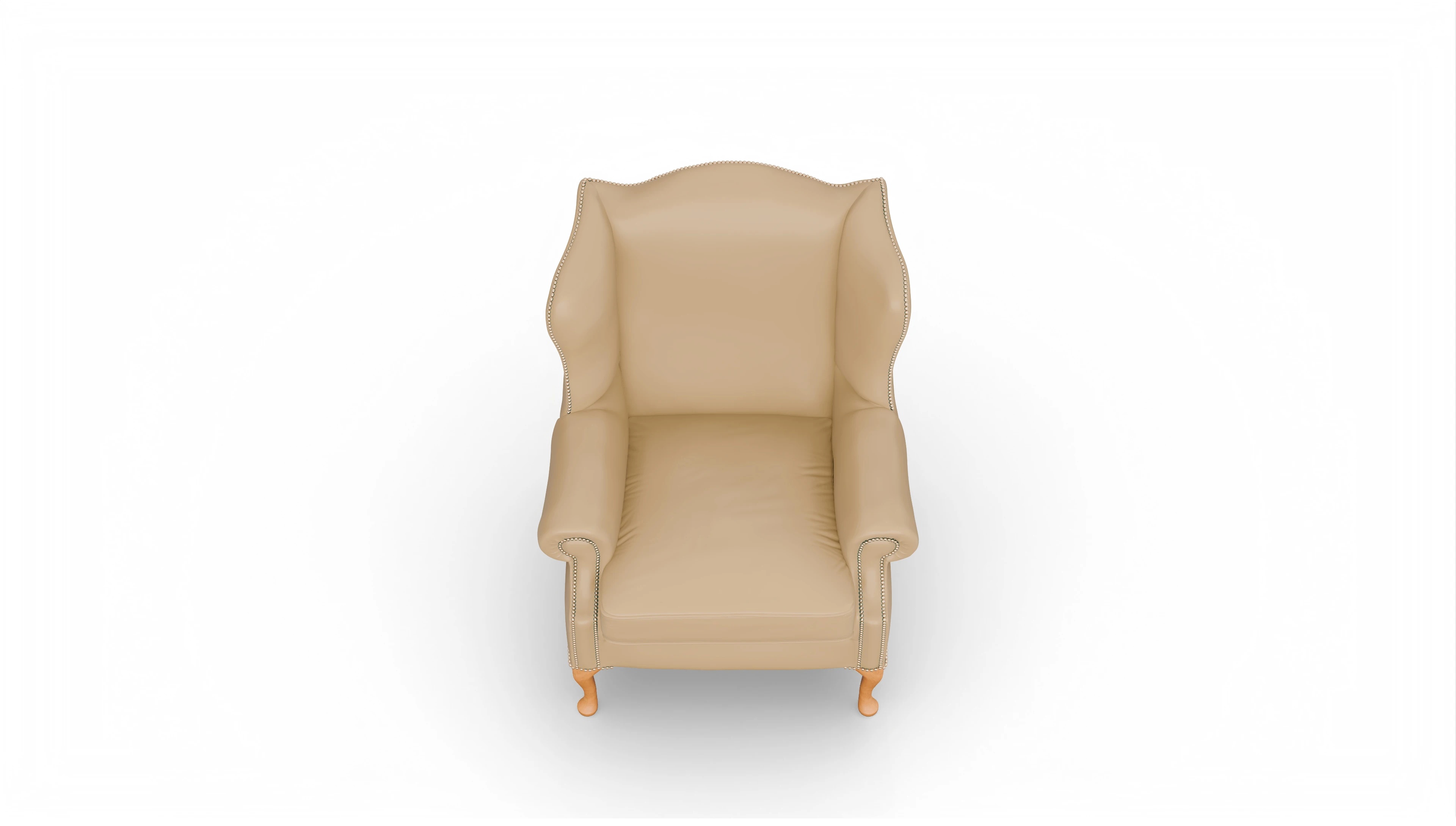 Ansicht des Produktes Heywood Sessel in Leder beige