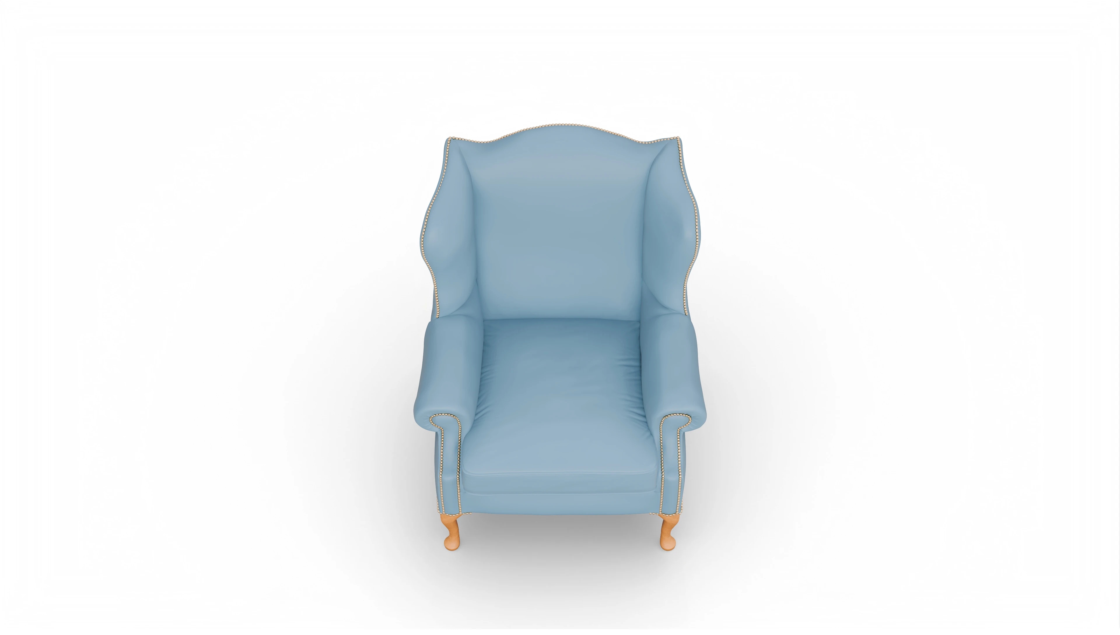 Ansicht des Produktes Heywood Sessel in Leder blau
