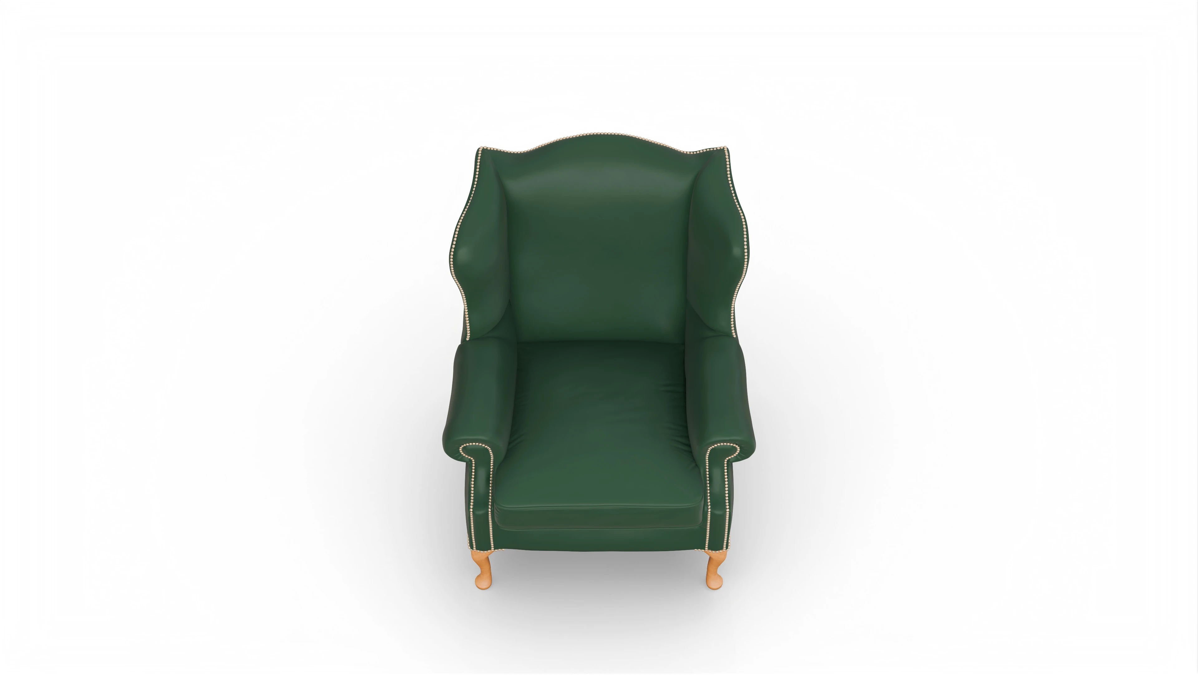 Ansicht des Produktes Heywood Sessel in Leder grün
