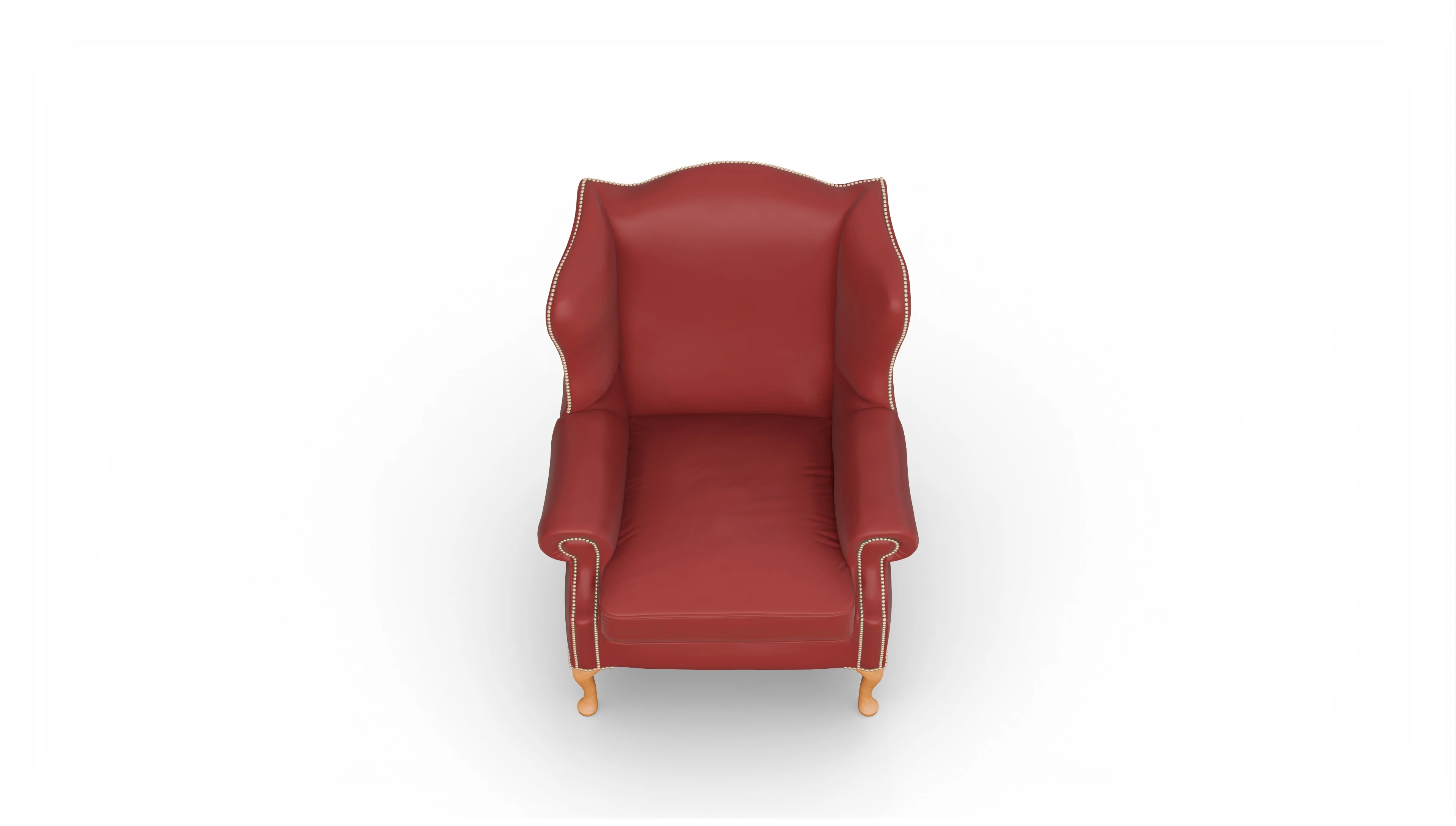 Ansicht des Produktes Heywood Sessel in Leder rot