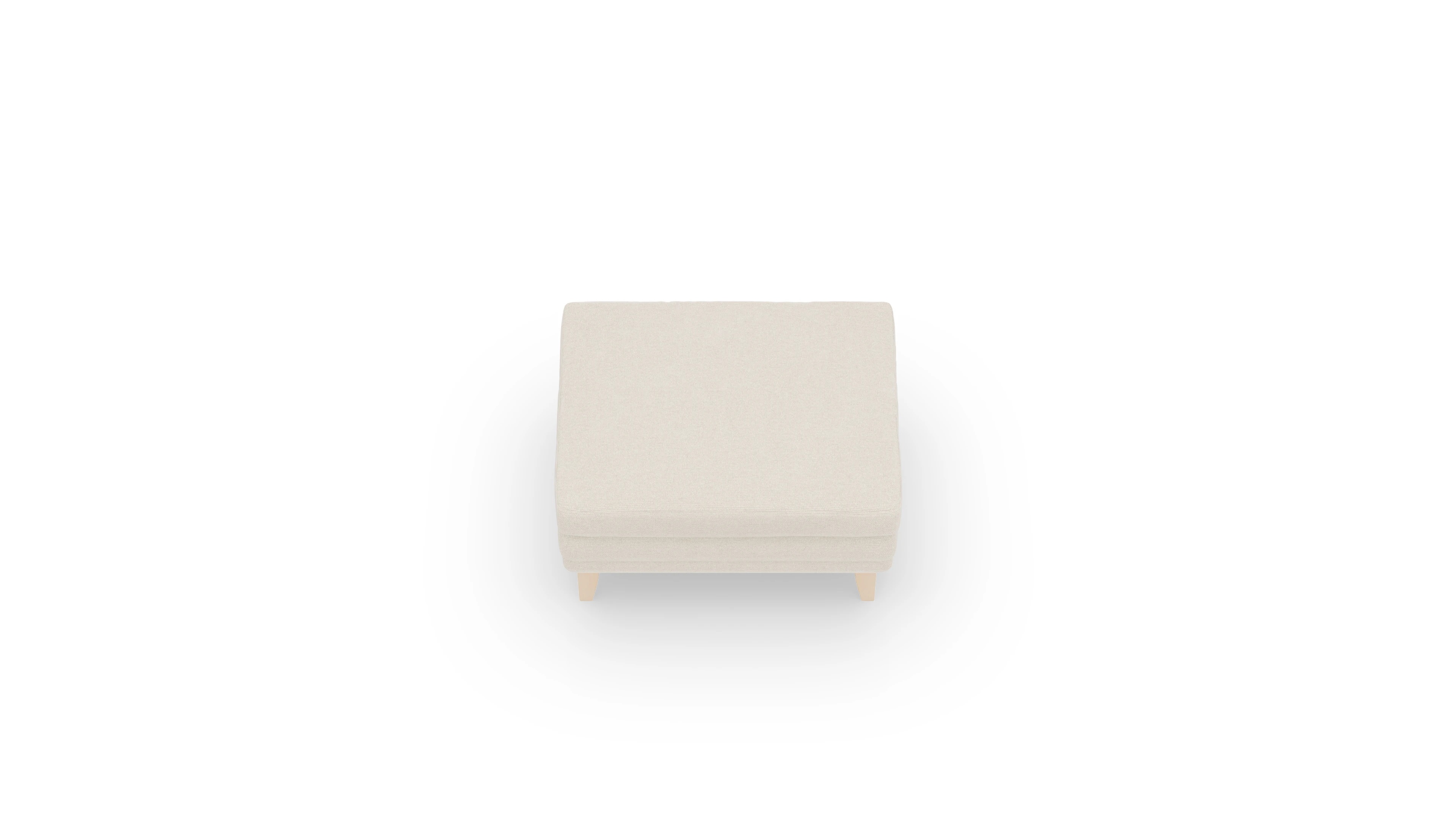 Ansicht des Produktes Village Hocker in Stoff weiß