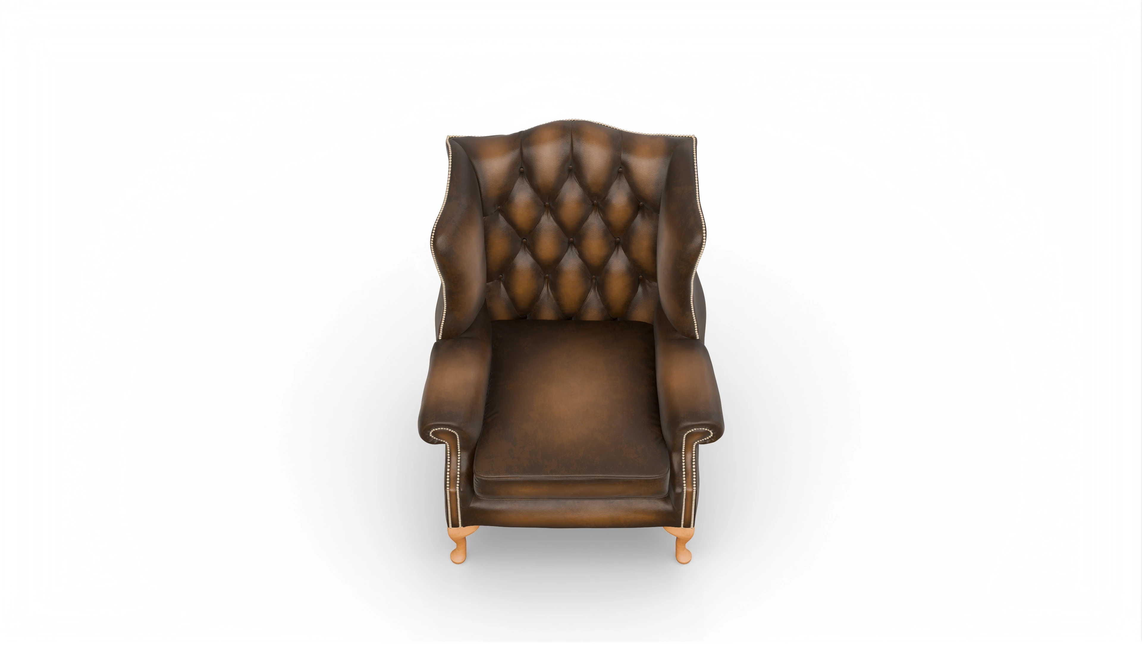 Ansicht des Produktes Wickham Sessel in Leder braun