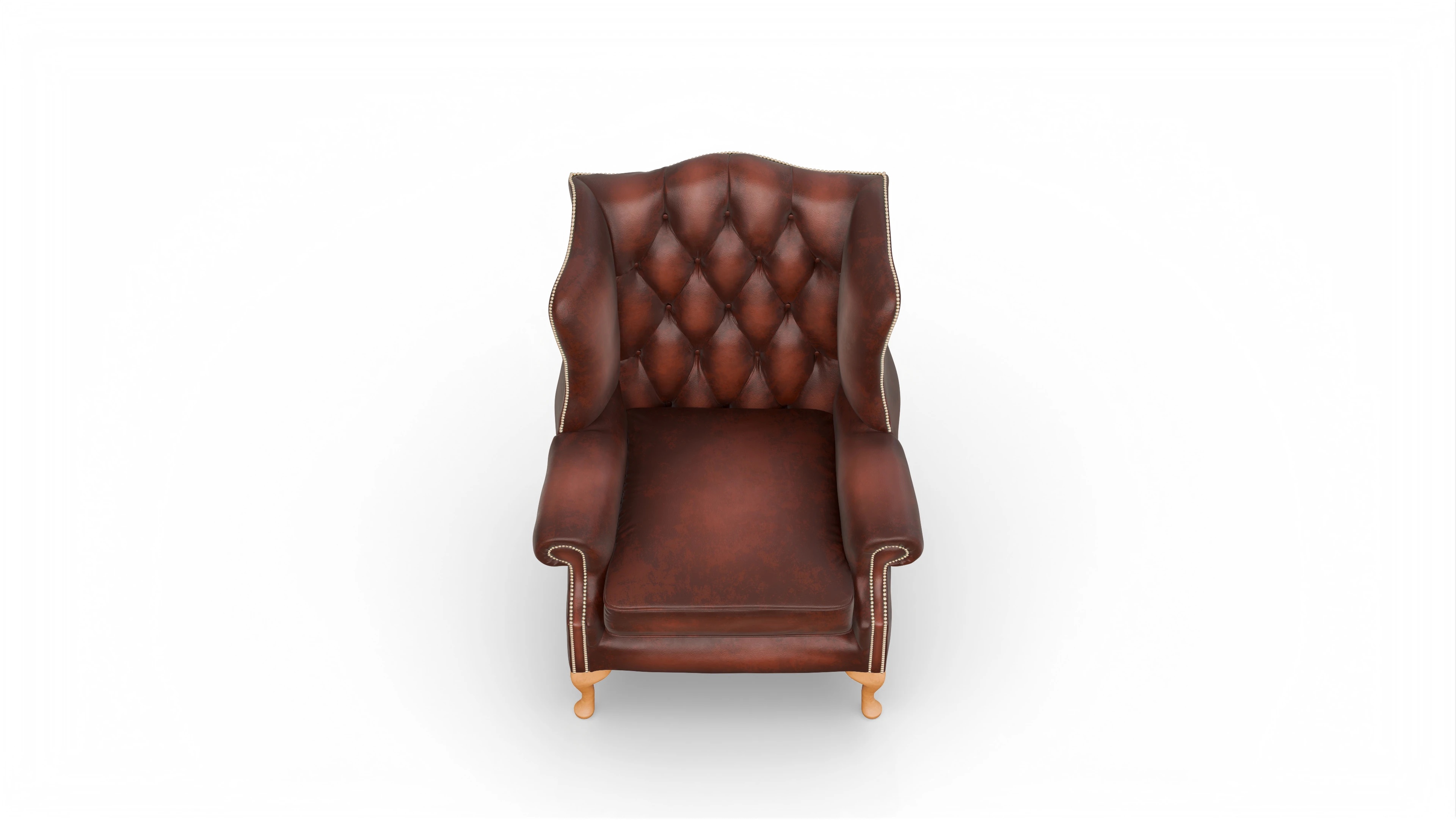 Ansicht des Produktes Wickham Sessel in Leder rot