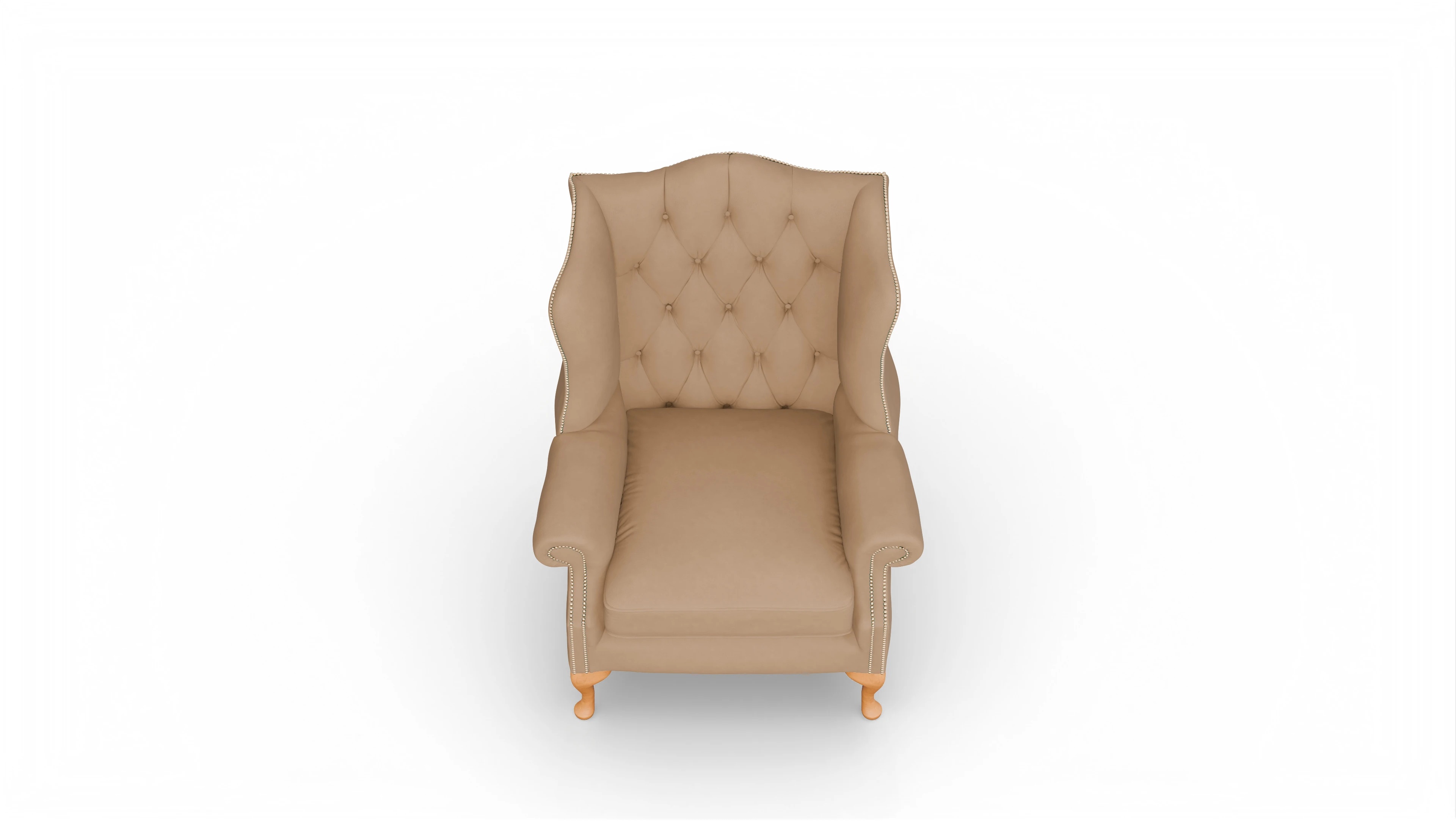 Ansicht des Produktes Wickham Sessel in Leder braun