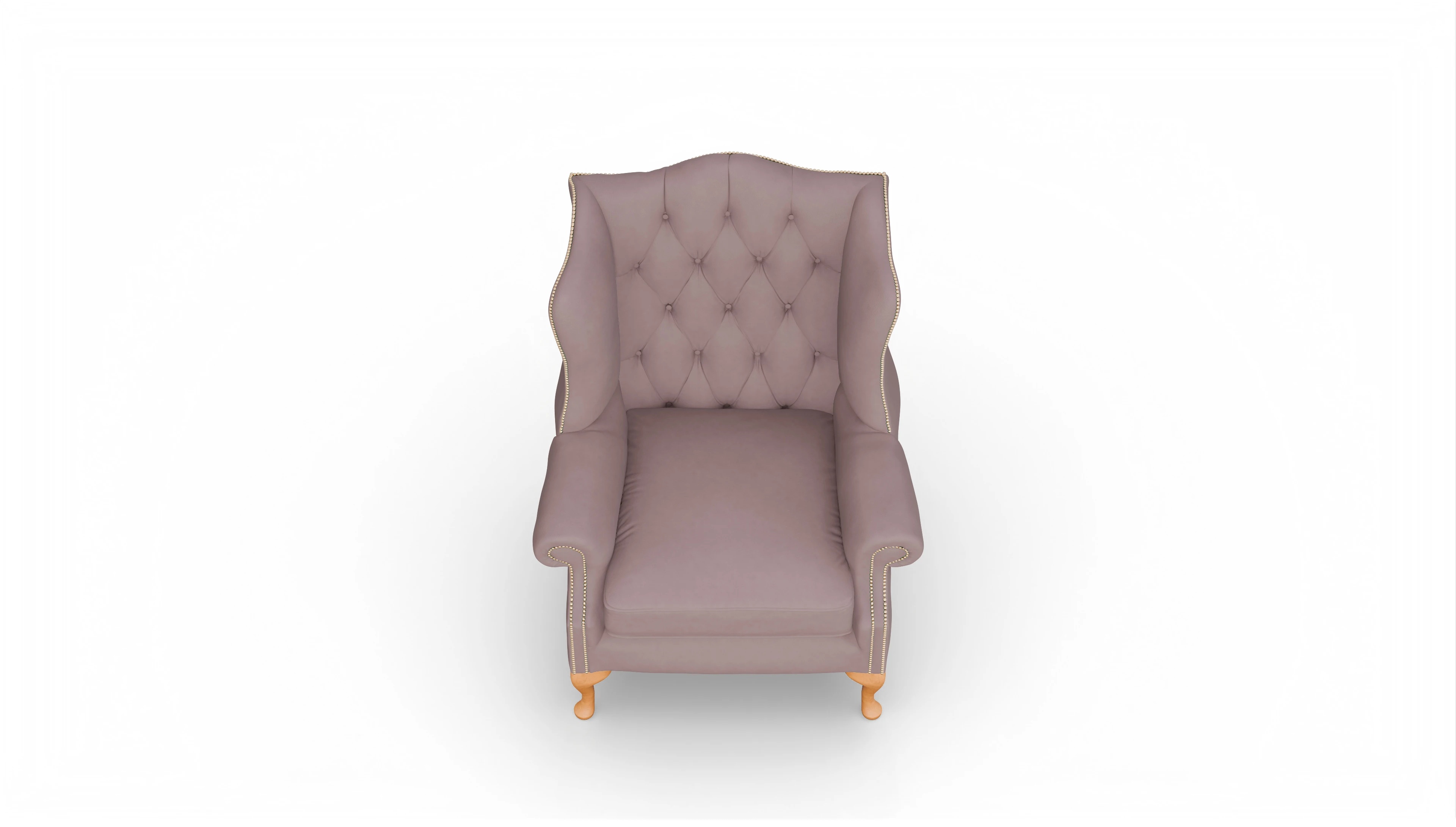Ansicht des Produktes Wickham Sessel in Leder rot