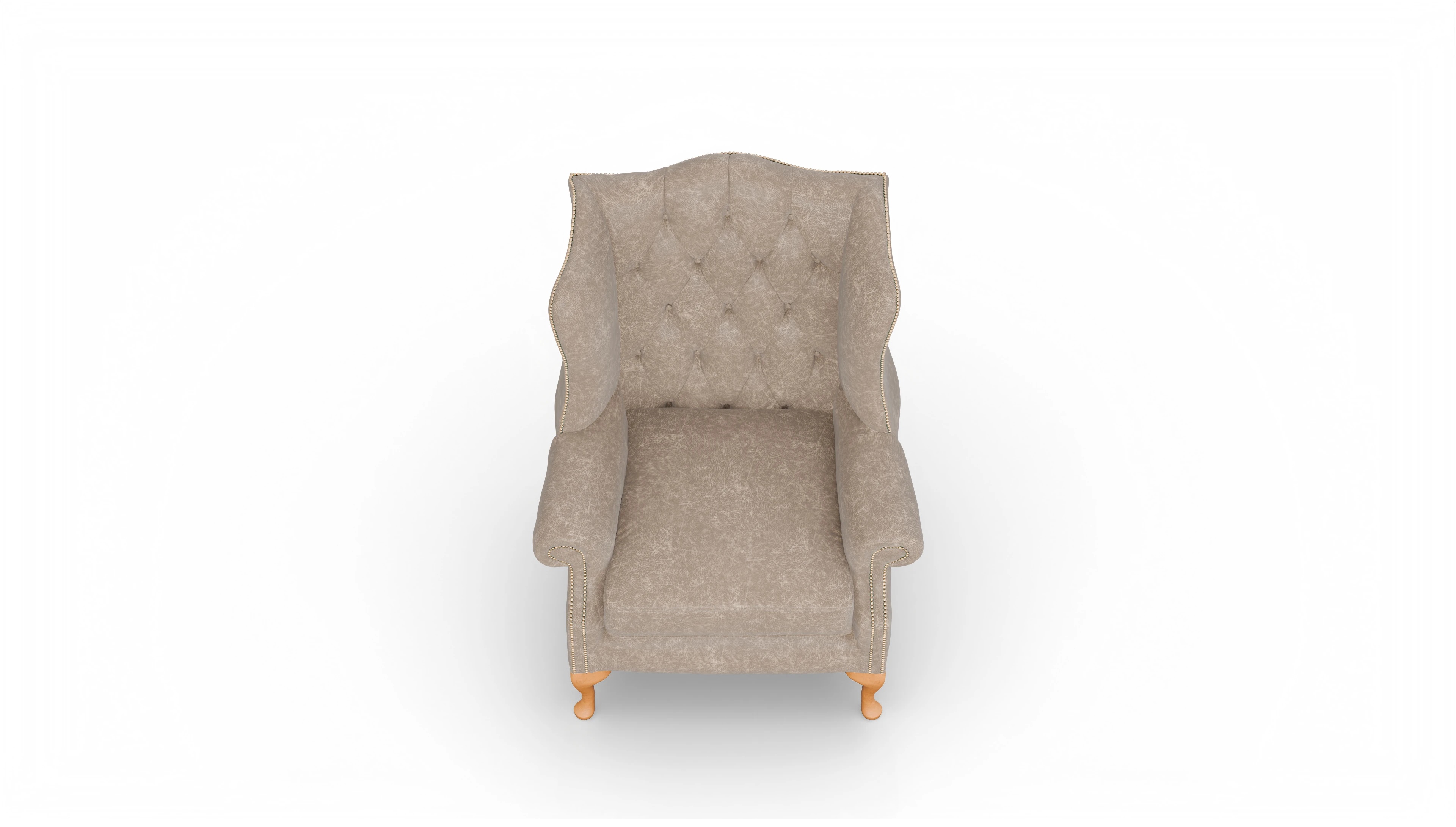 Ansicht des Produktes Wickham Sessel in Leder beige