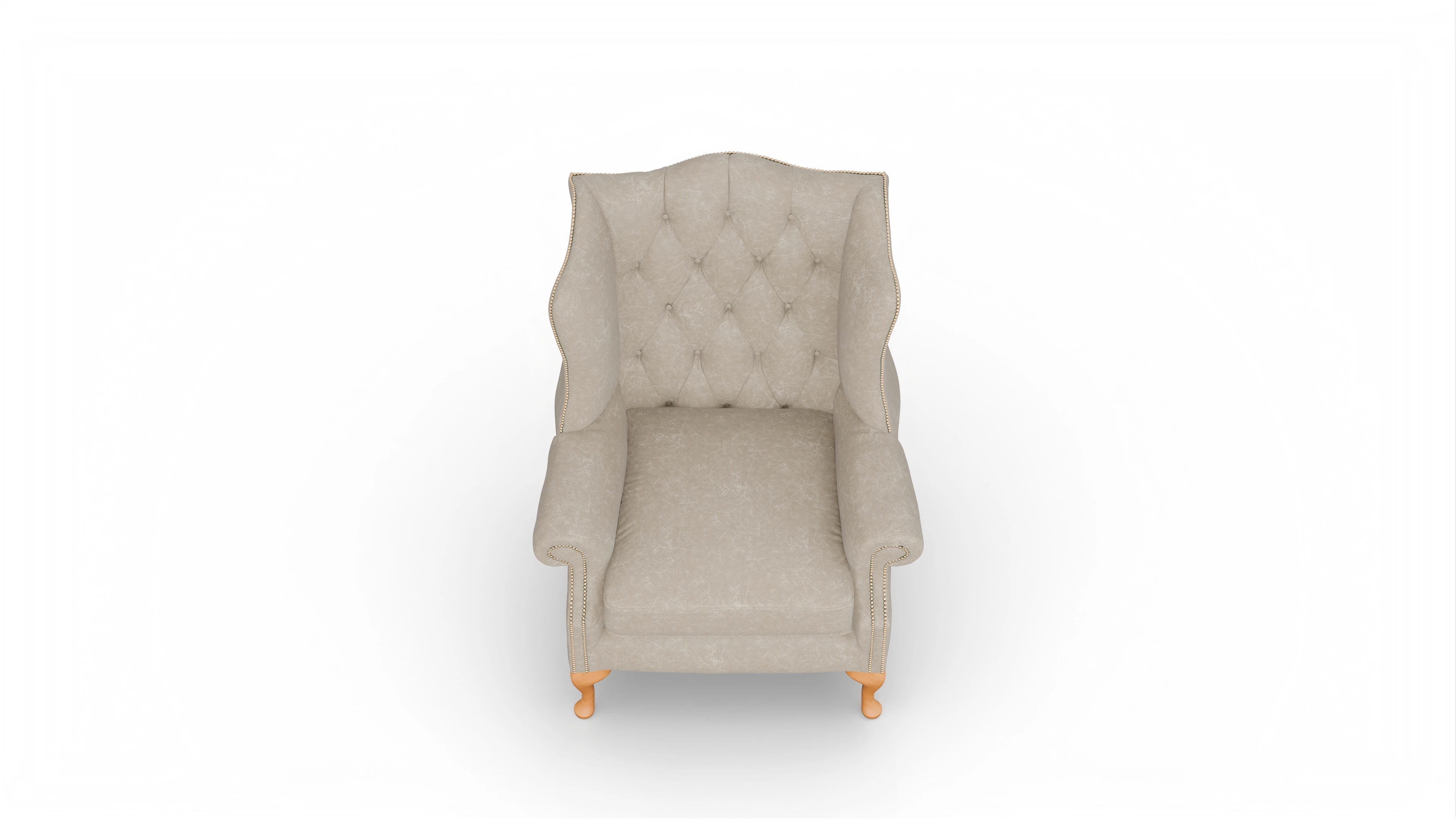 Ansicht des Produktes Wickham Sessel in Leder beige